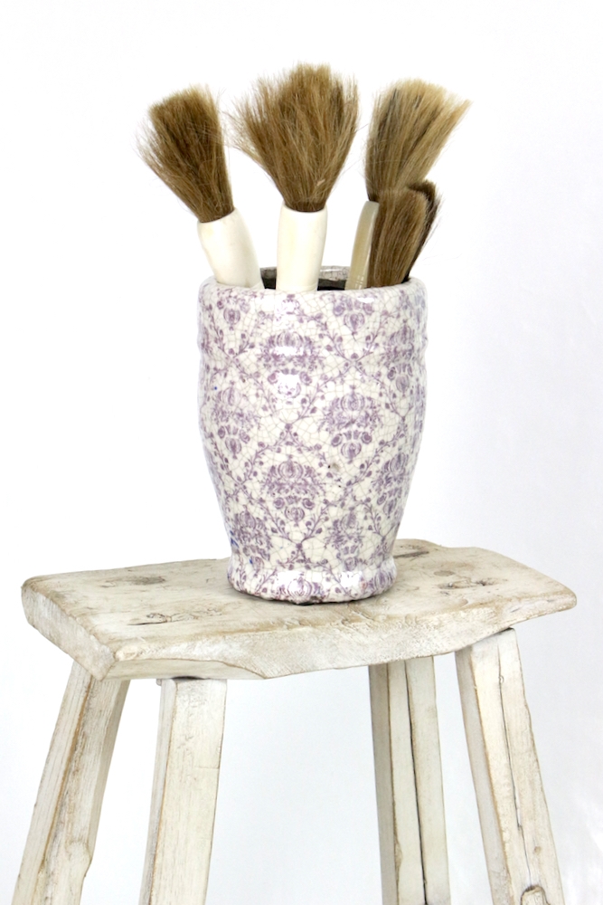 Hocker China antik weiß Hocker China antik weiß