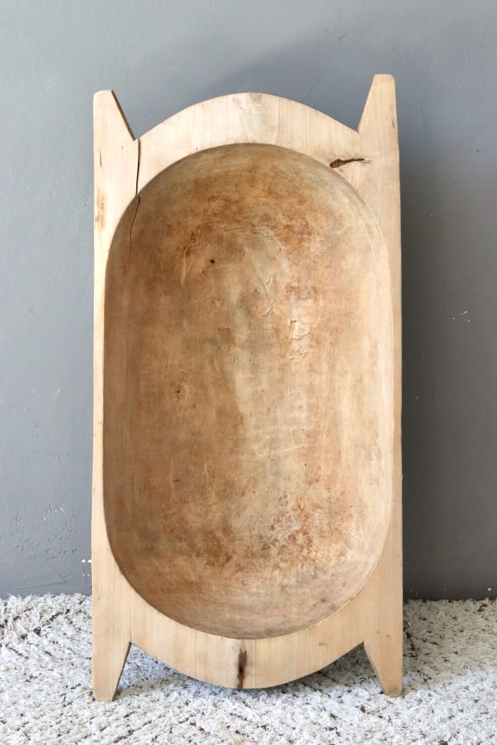Großer alter Holztrog, 73x36x14