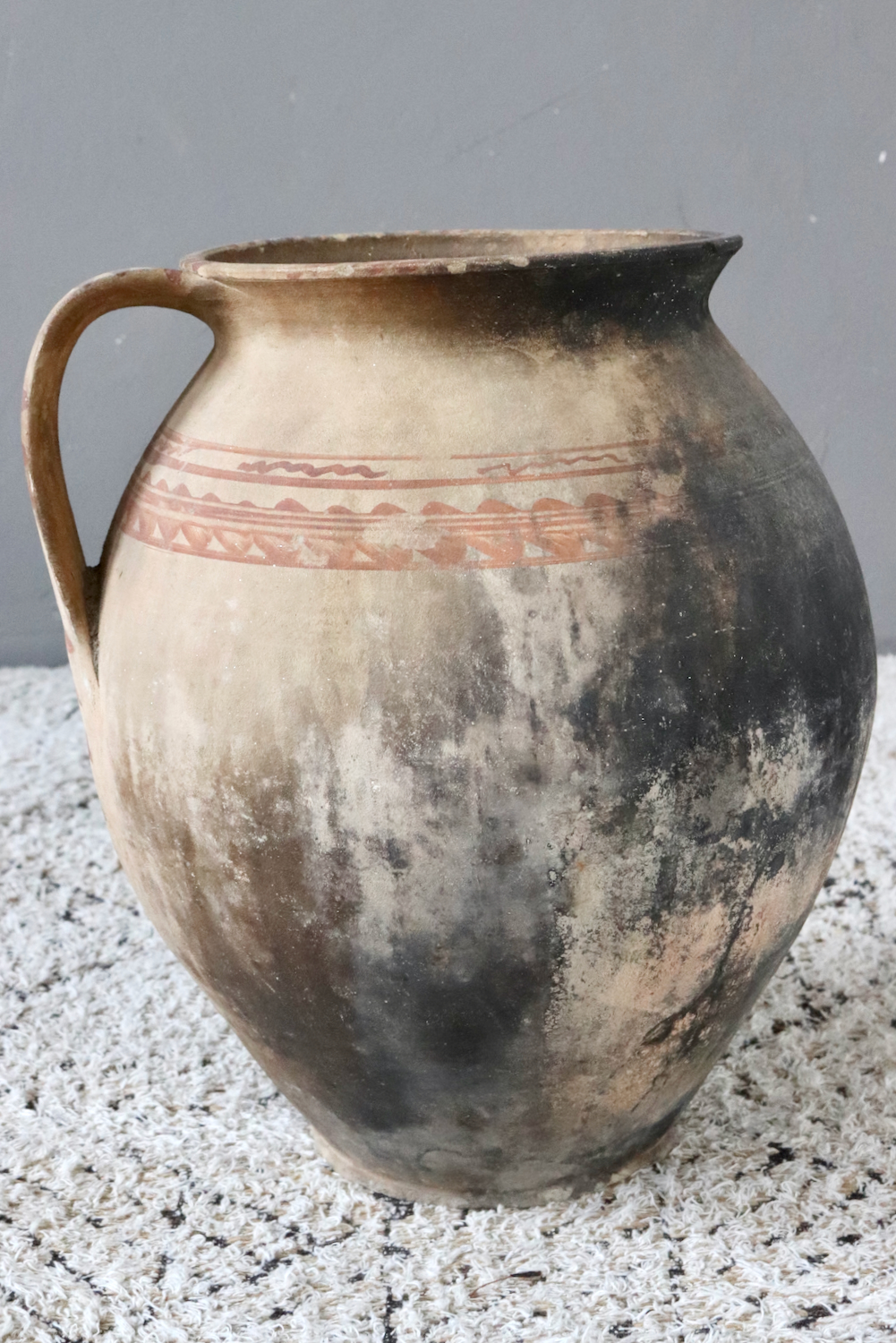 Antique terracotta jar