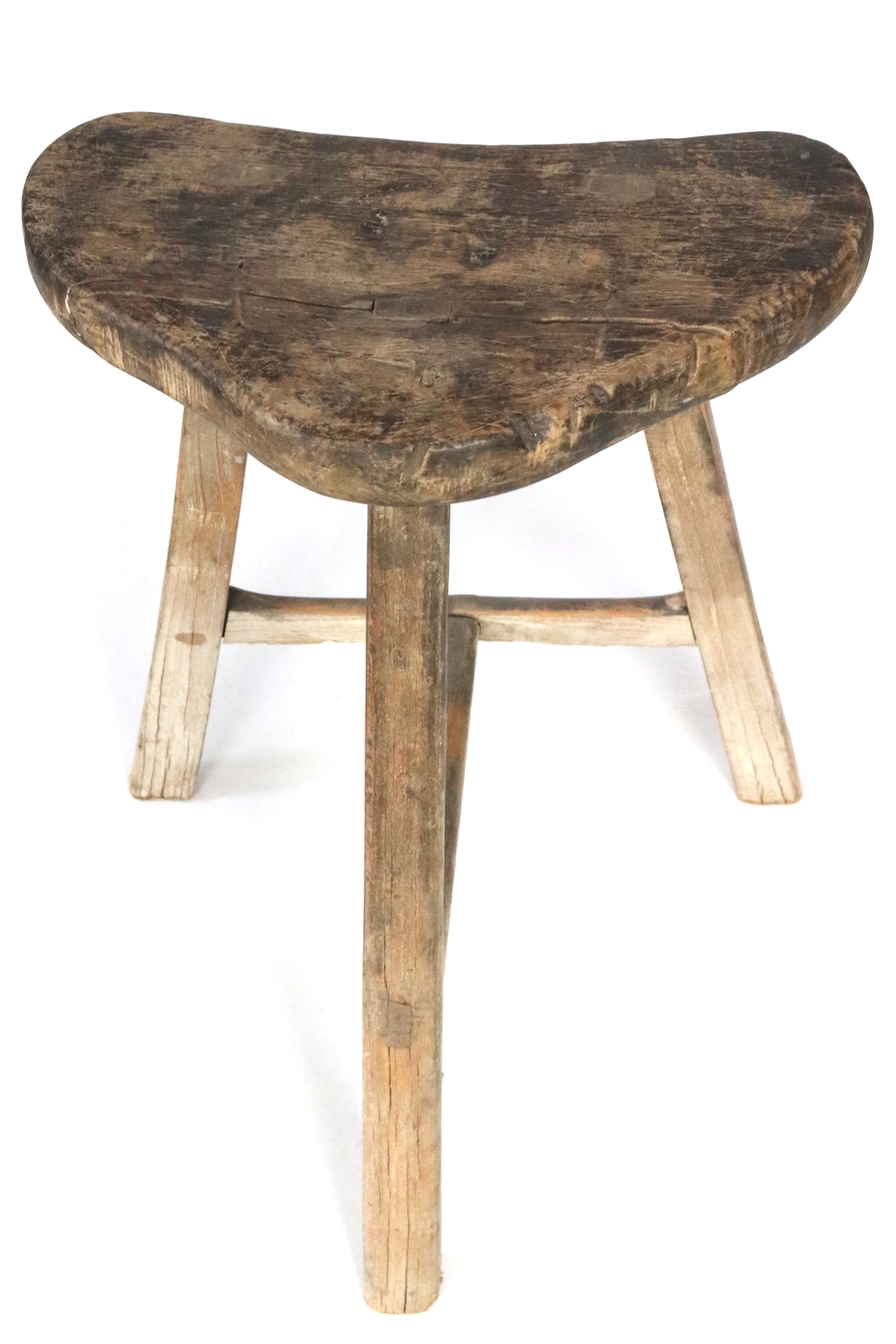 Vintage wooden stool from China