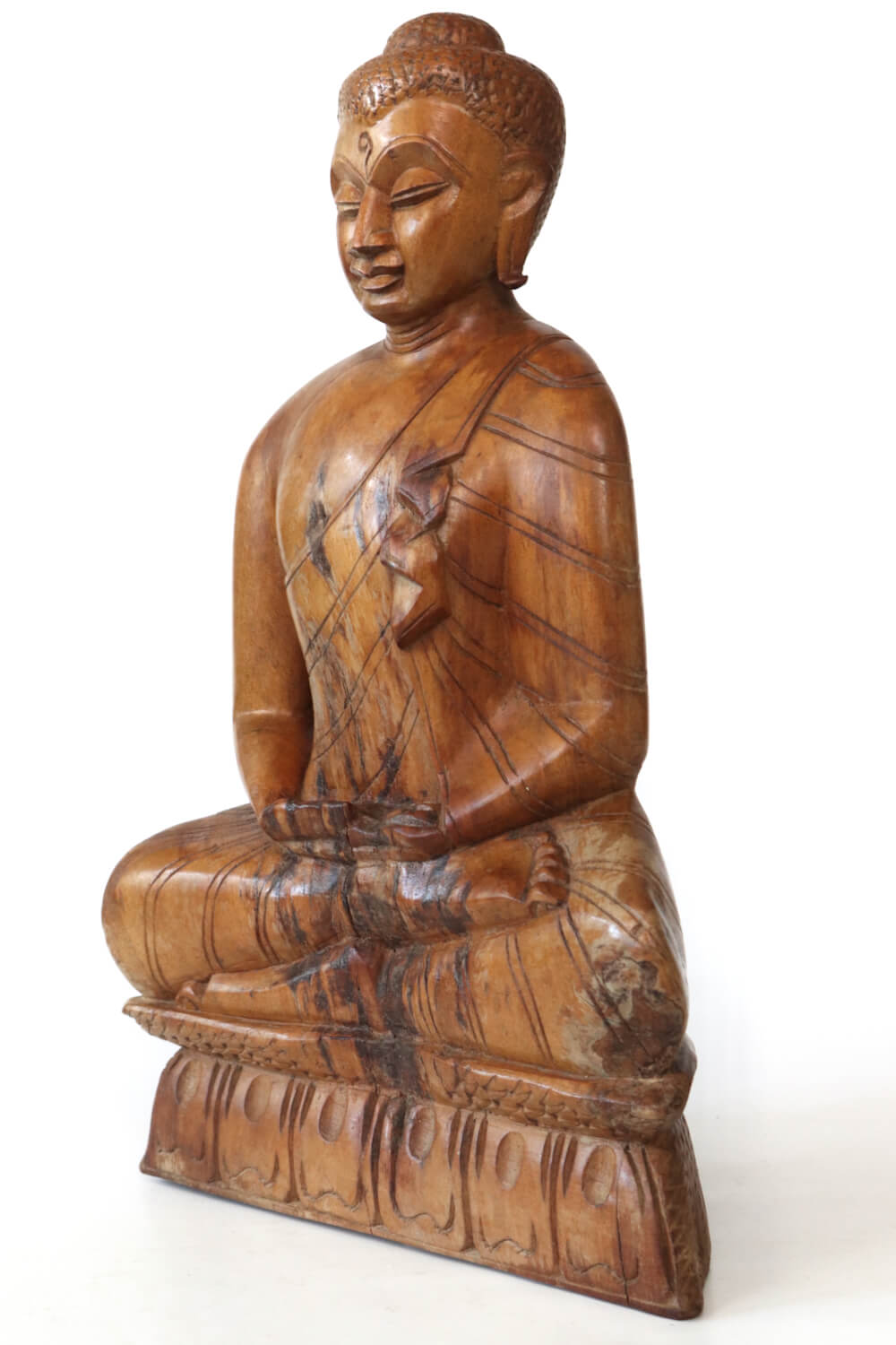 Vintage Buddha Statue Holz