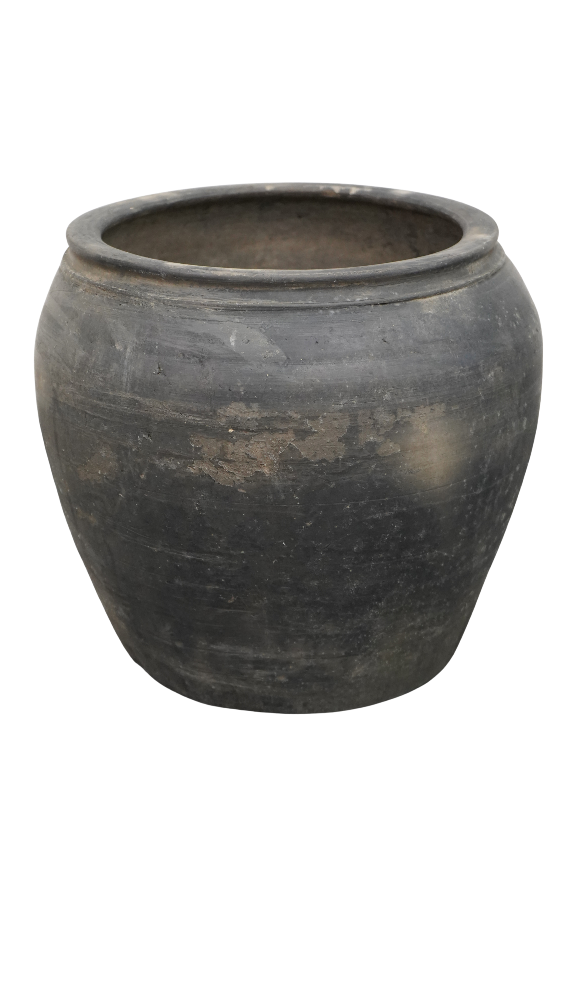 grauer Terrakotta Topf  aus China - 35xø40