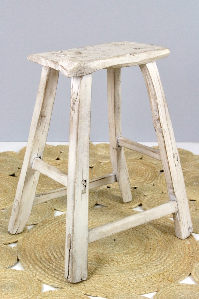holzhocker antik china weiß, hocker china weiß gewachst, Hocker China antik weiß, chinese wooden stool waxed white Hocker China antik weiß
