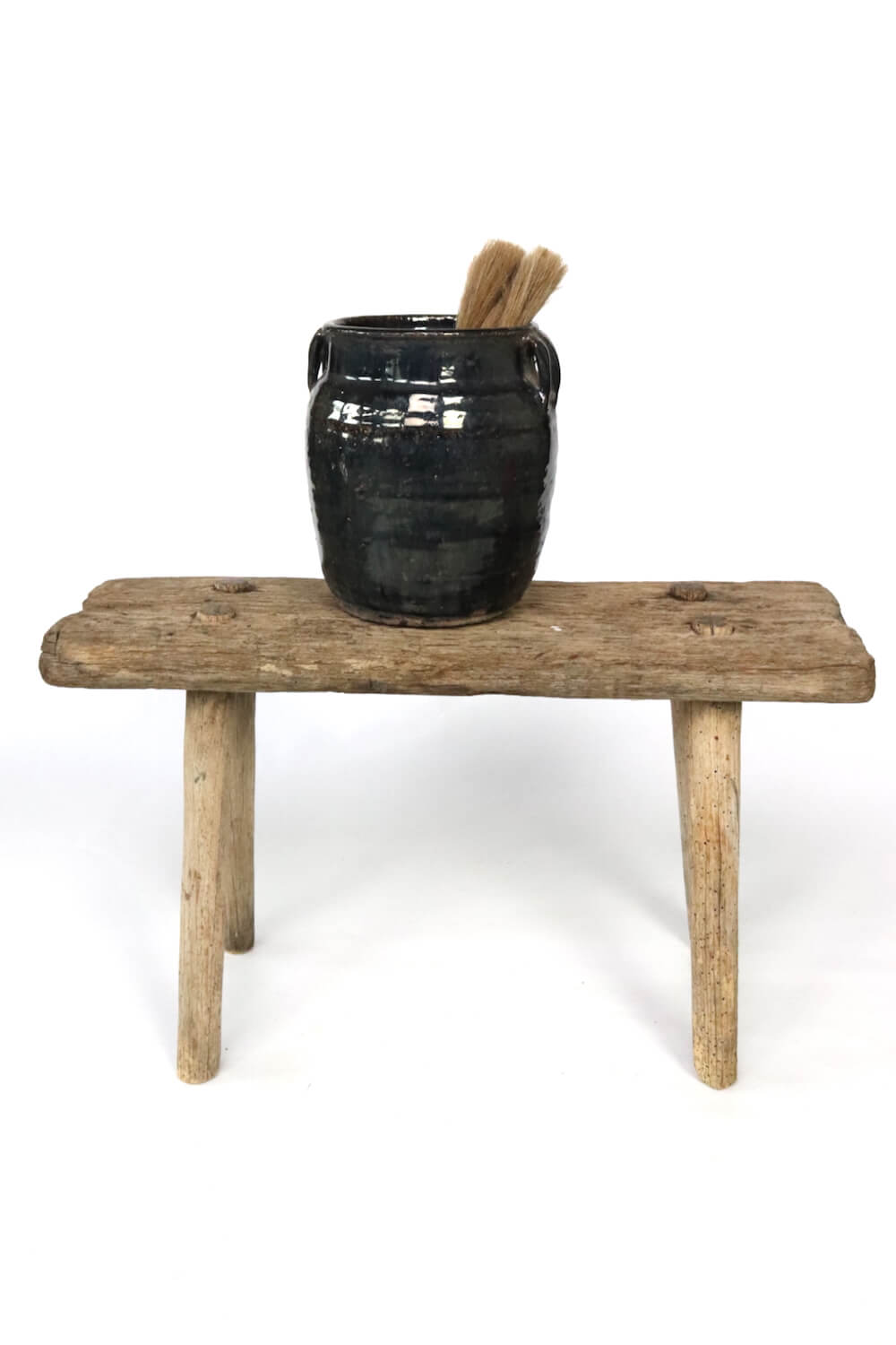 Old rustic farmers stool