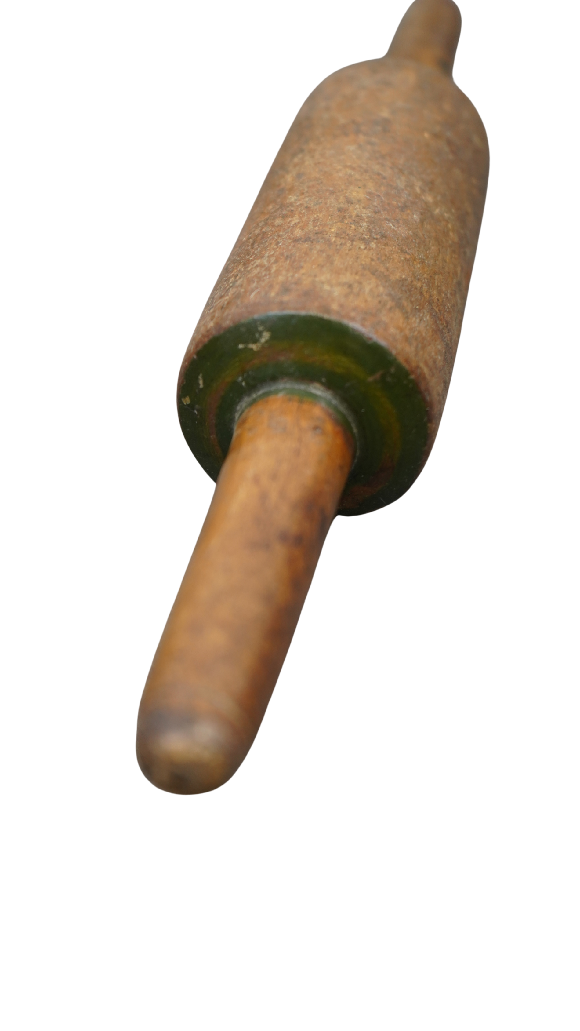 Vintage-Teigrolle mit dunkelgrünen Akzenten