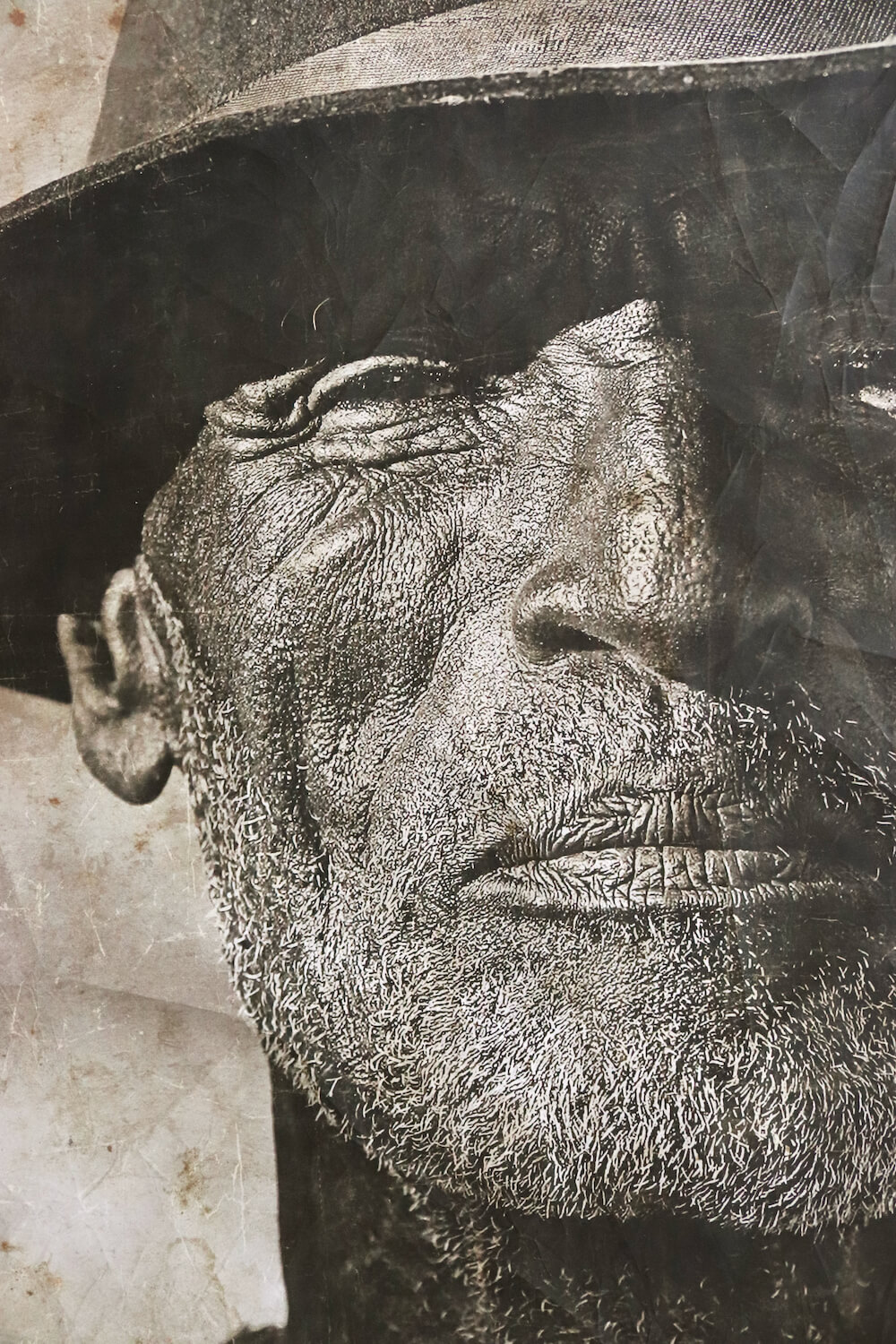 Großes Porträt Bild 'Bauer aus Äthiopien' 180x120 