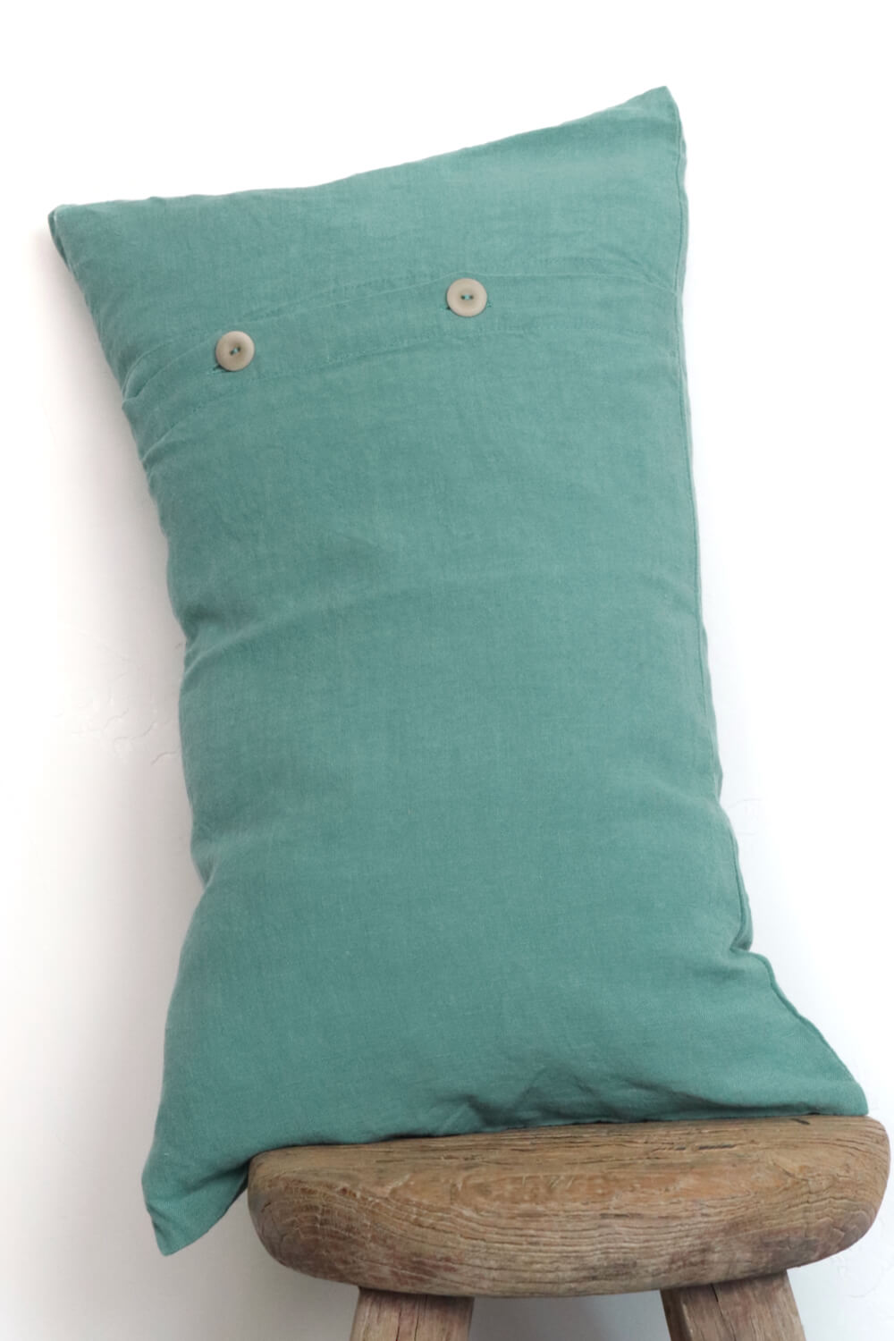 Linen cushion green 50x30