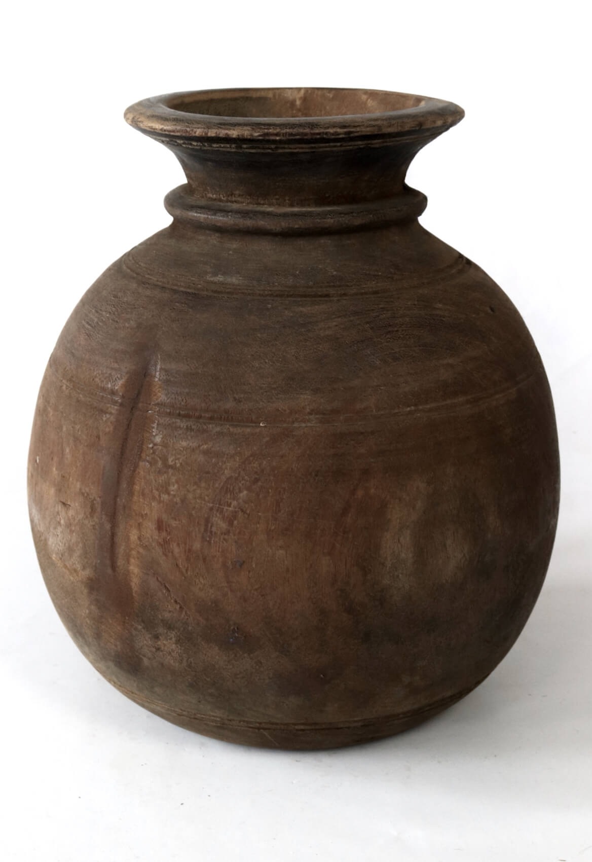 Holzvase antik, 30xø26