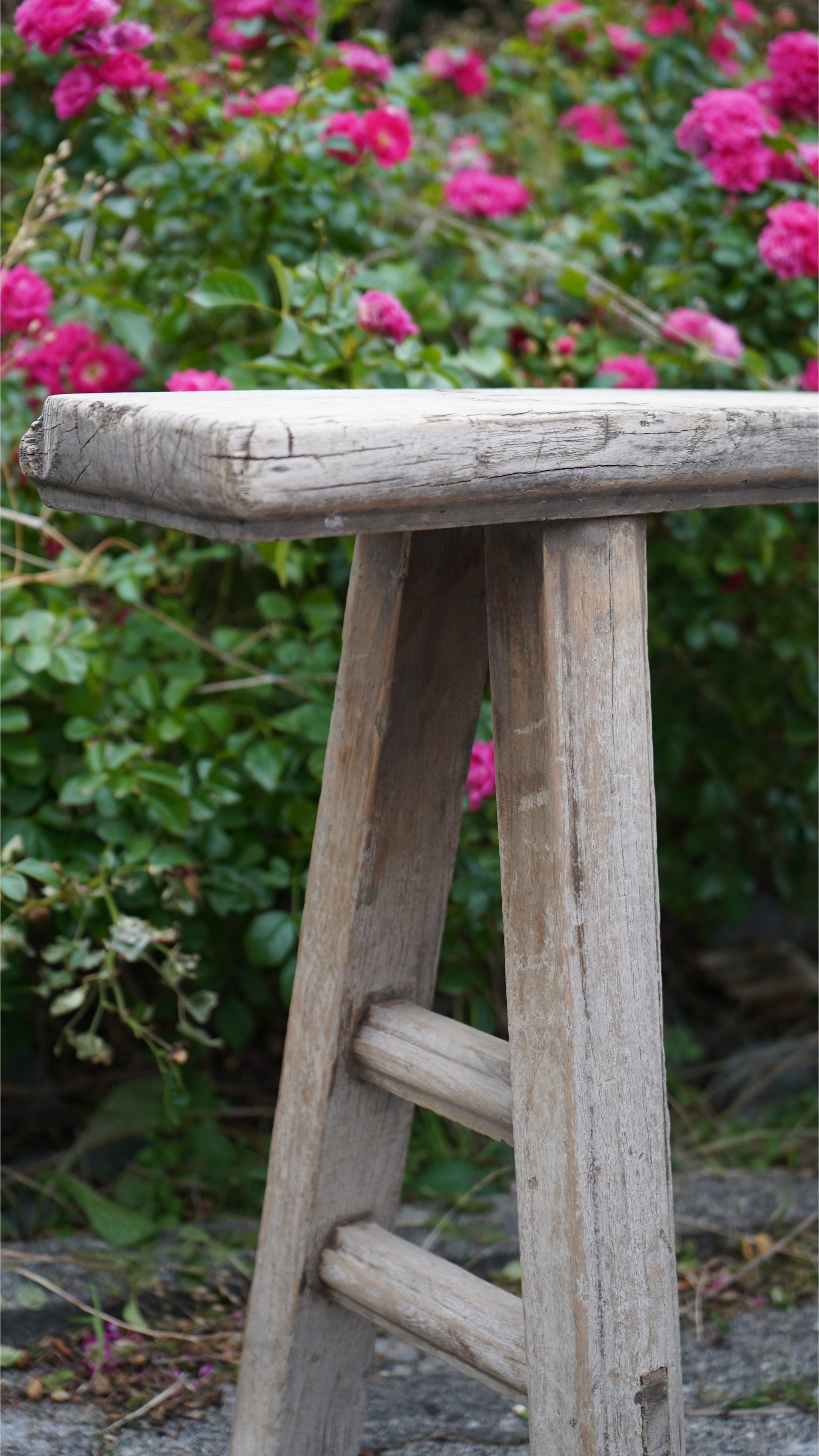 derbe chinesische Holzbank 120 cm