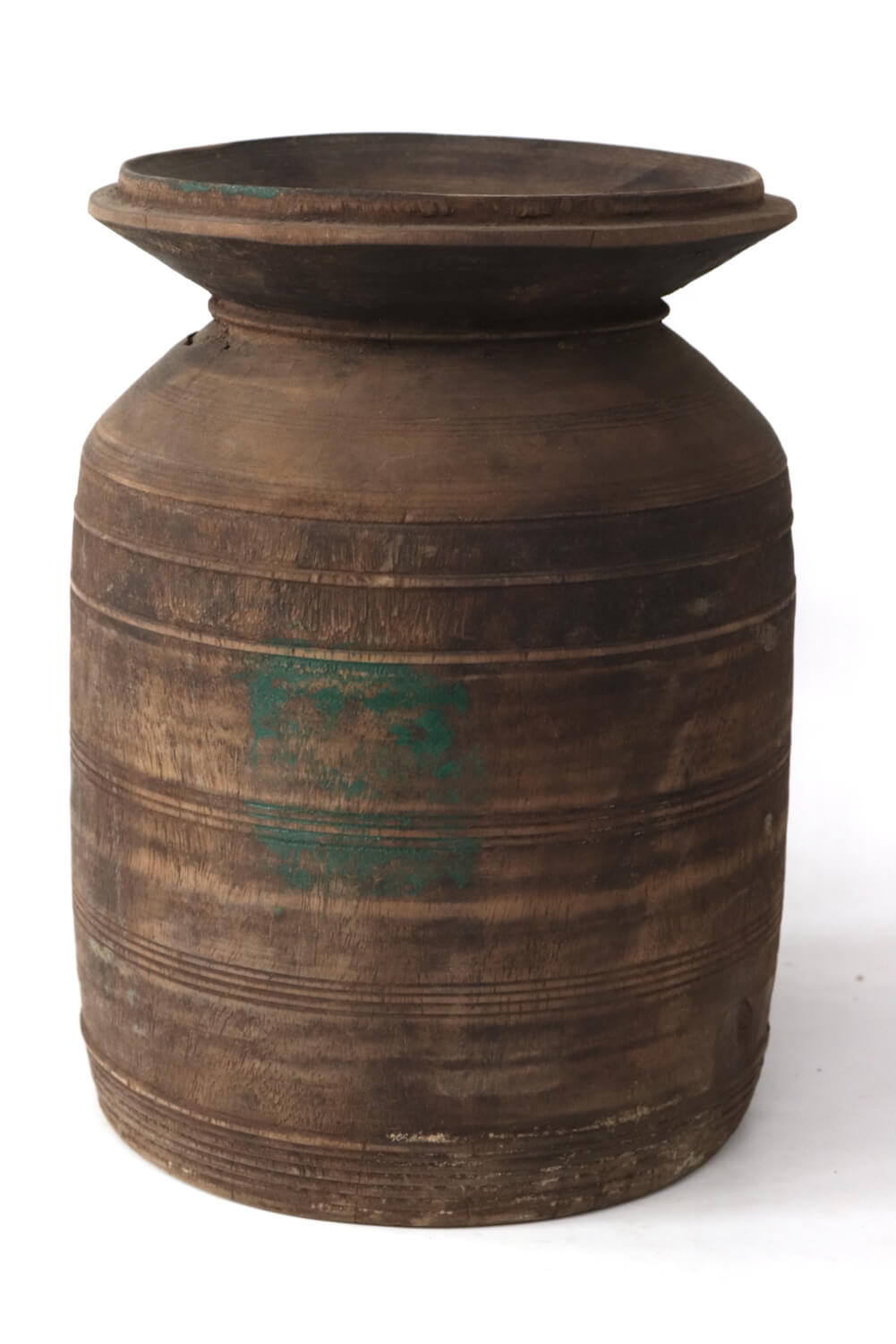 Wooden neck pot Nepal, 24x18 