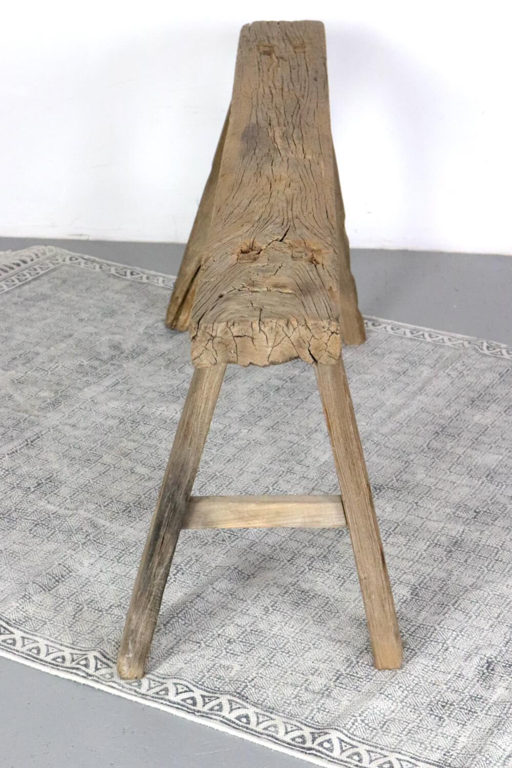 Schmale Holzbank antik China 124 cm