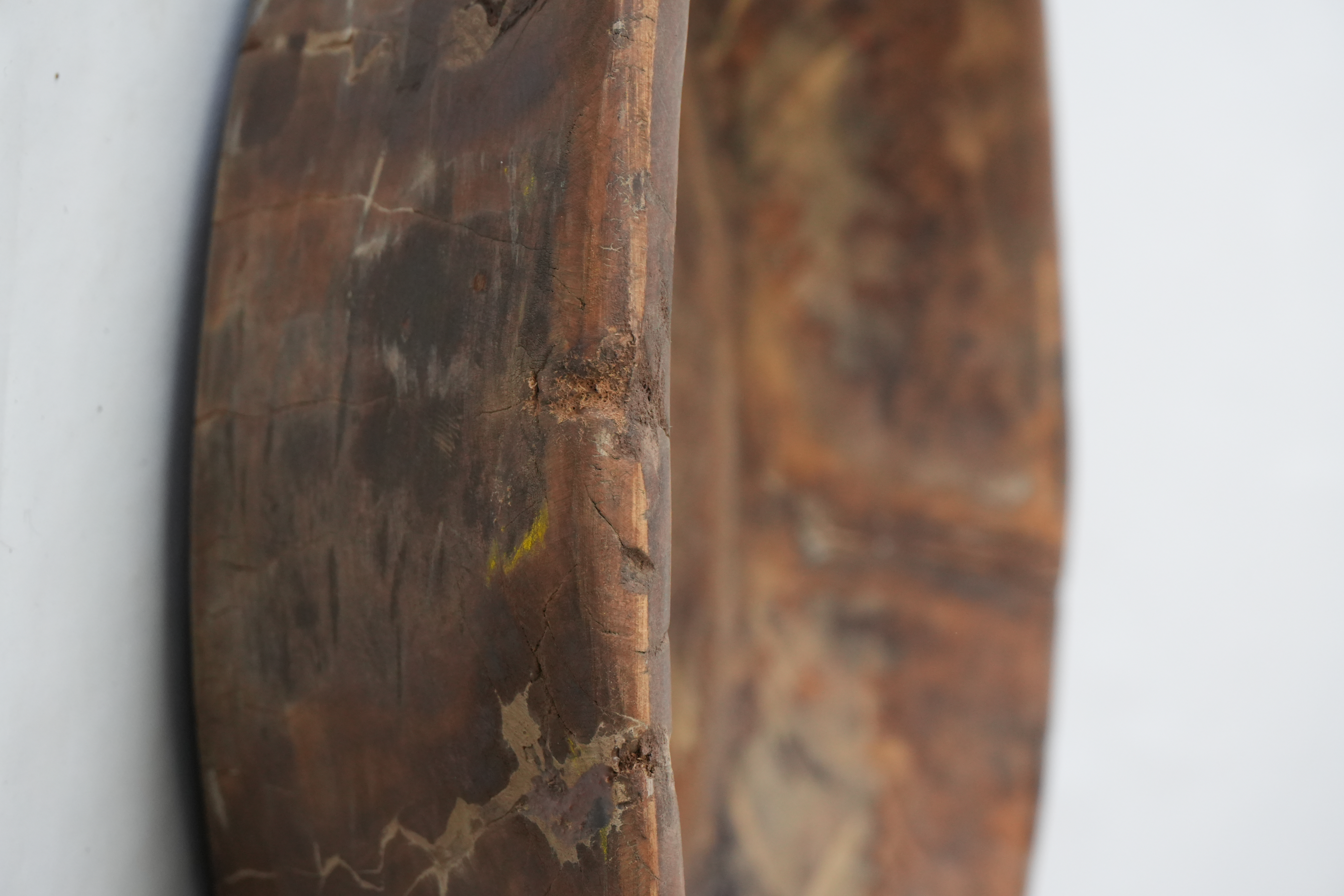 rustikale Holzschale antik Indien Ø42 cm