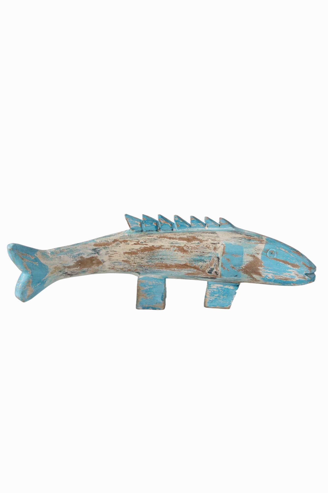 Großer Holzfisch handgeschnitzt 45x15