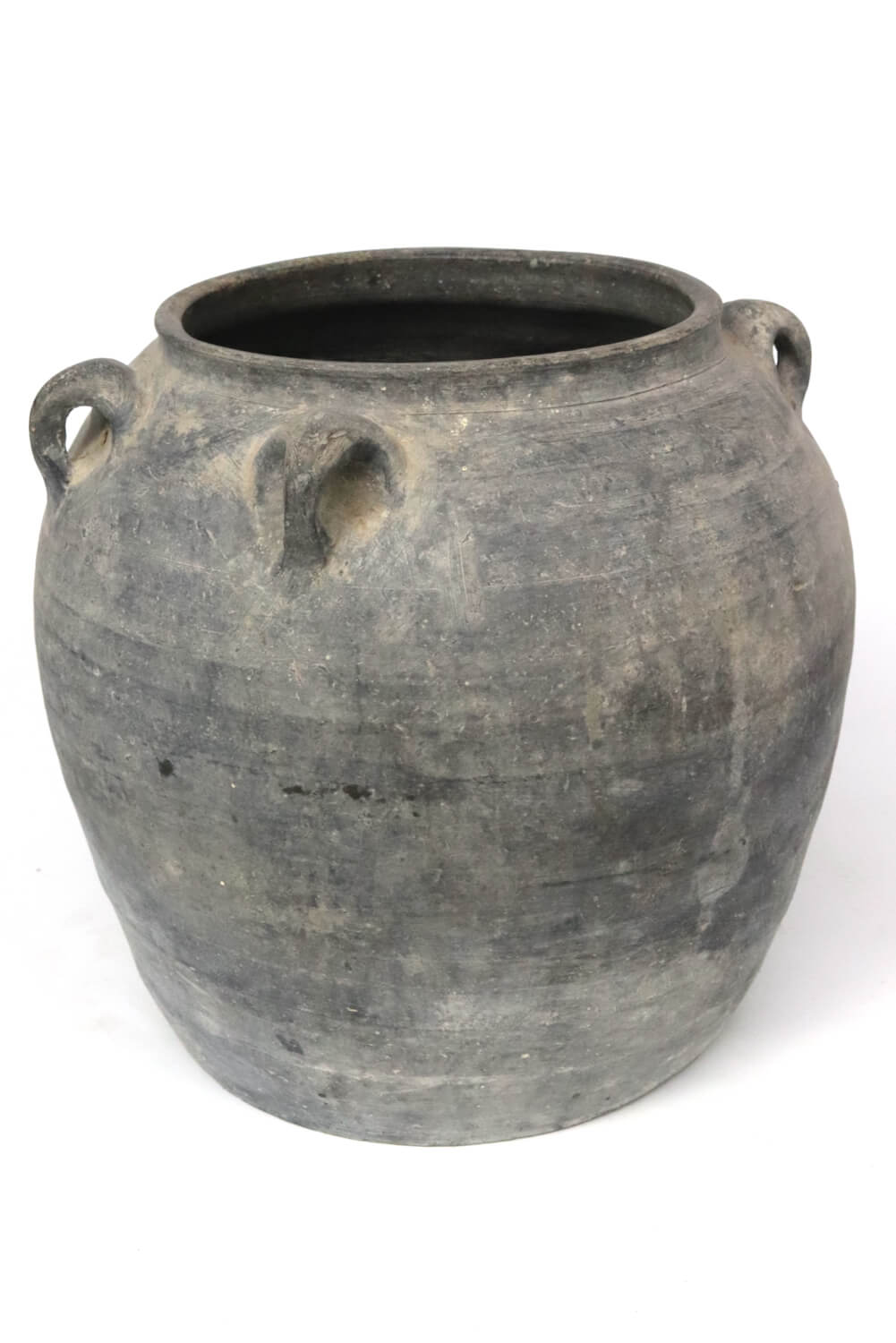 Dunkelgraue Terrakotta Vase antik, 30xø32 Dunkelgraue Terrakotta Vase antik, 30xø32