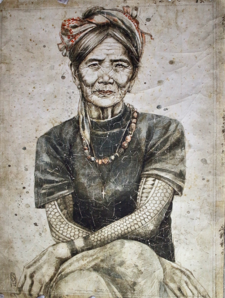 Wandbild 'Kalinga-Frau', 200x150