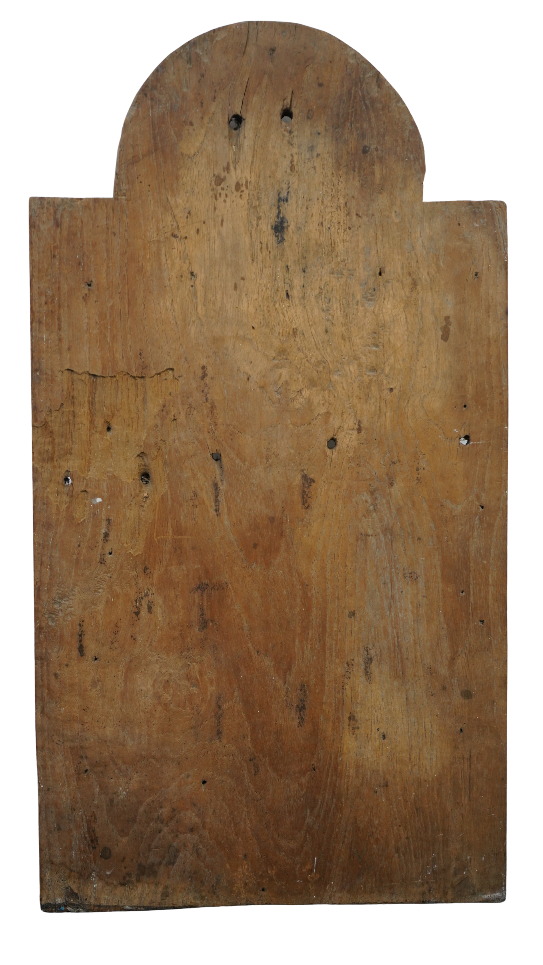 Kunstvoll geschnitztes Holzpaneel mit Rundbogen