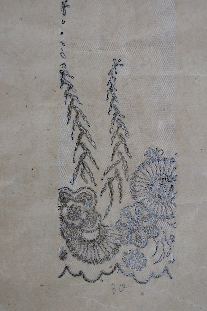 buch, alt, antik, musterbuch, spitzen, spitzenmuster, embroidery, sample, book, old, antique, ancient, antiquariat, bücher, antiquität Antikes Buch mit Spitzenmustern