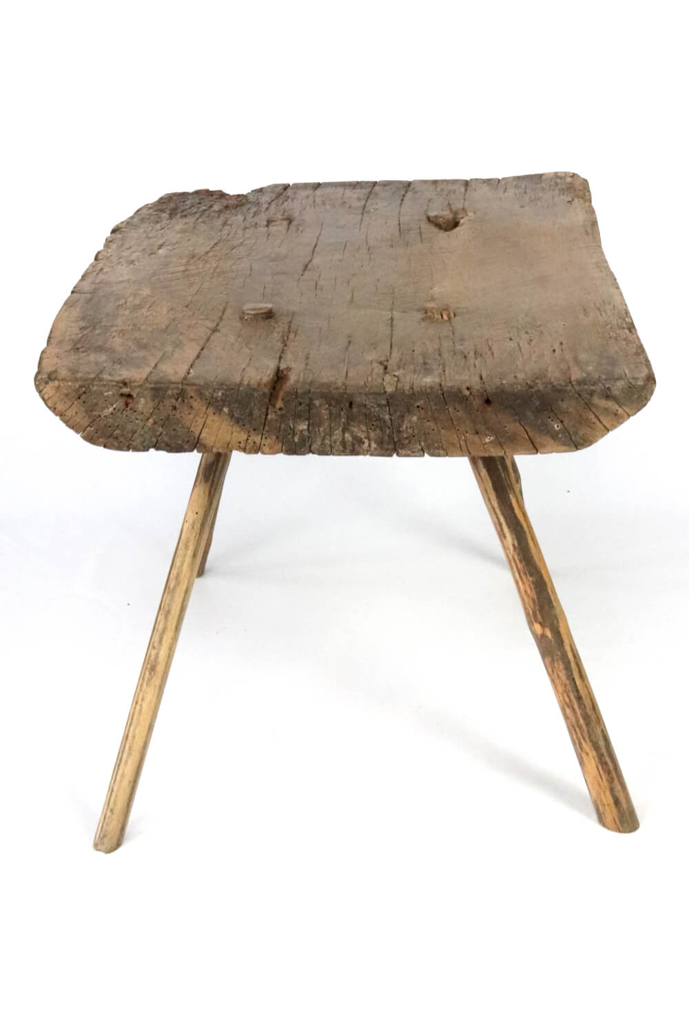 Old rustic wooden table, 44x62x45