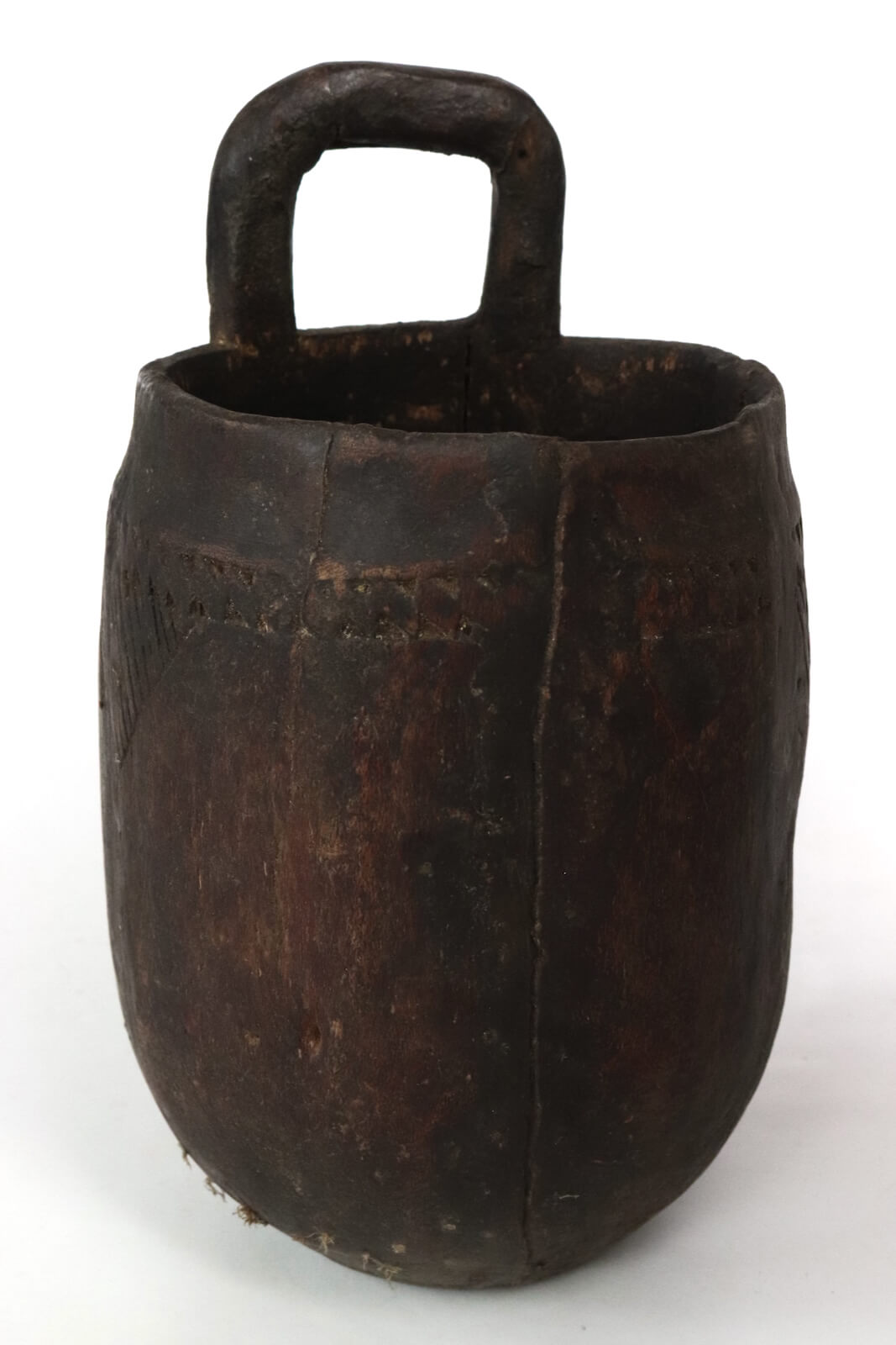 Vintage wooden Borana pot