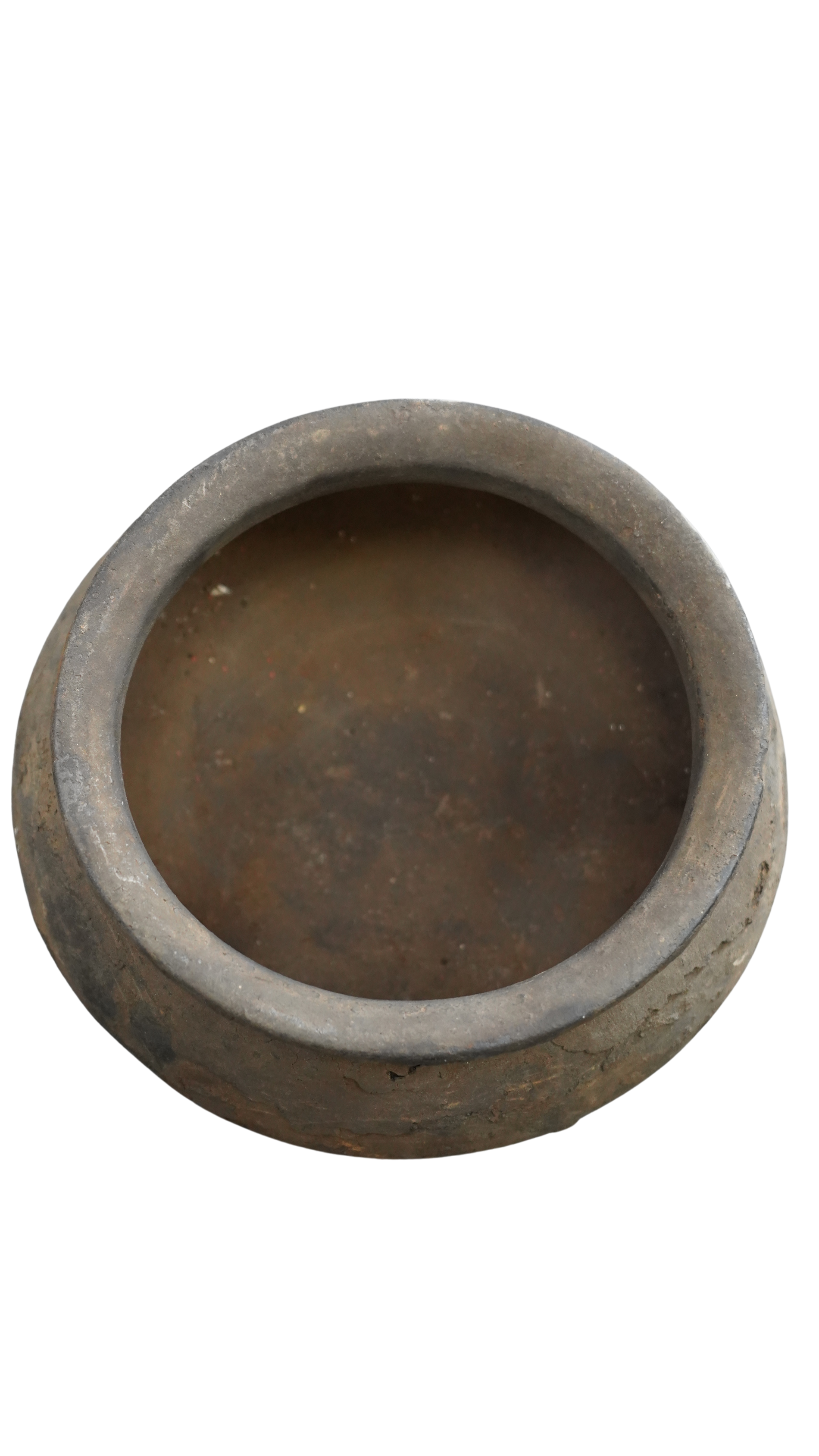 Rustikales Vintage-Tongefäß mit außergewöhnlicher Patina