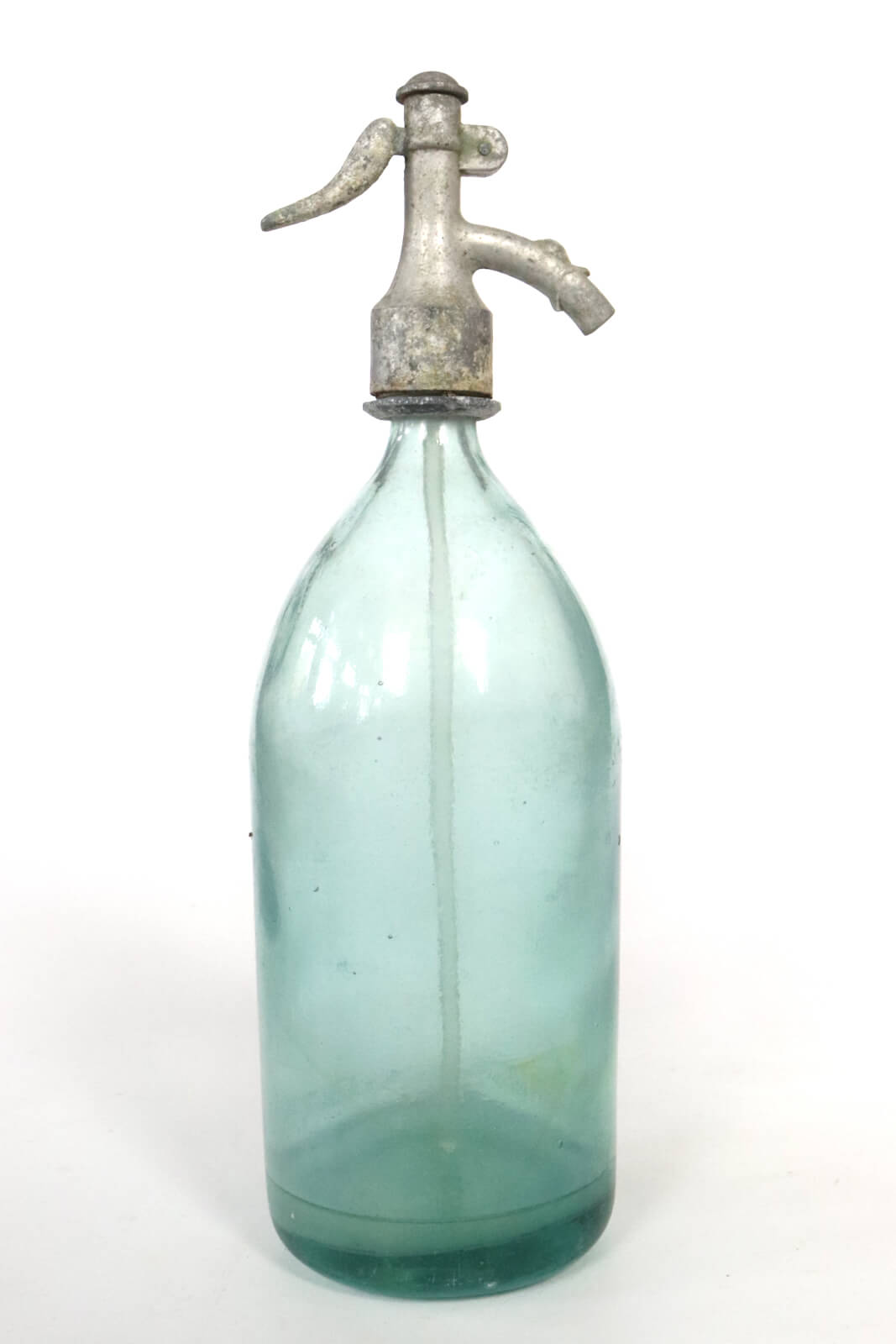 Old soda bottle turquoise