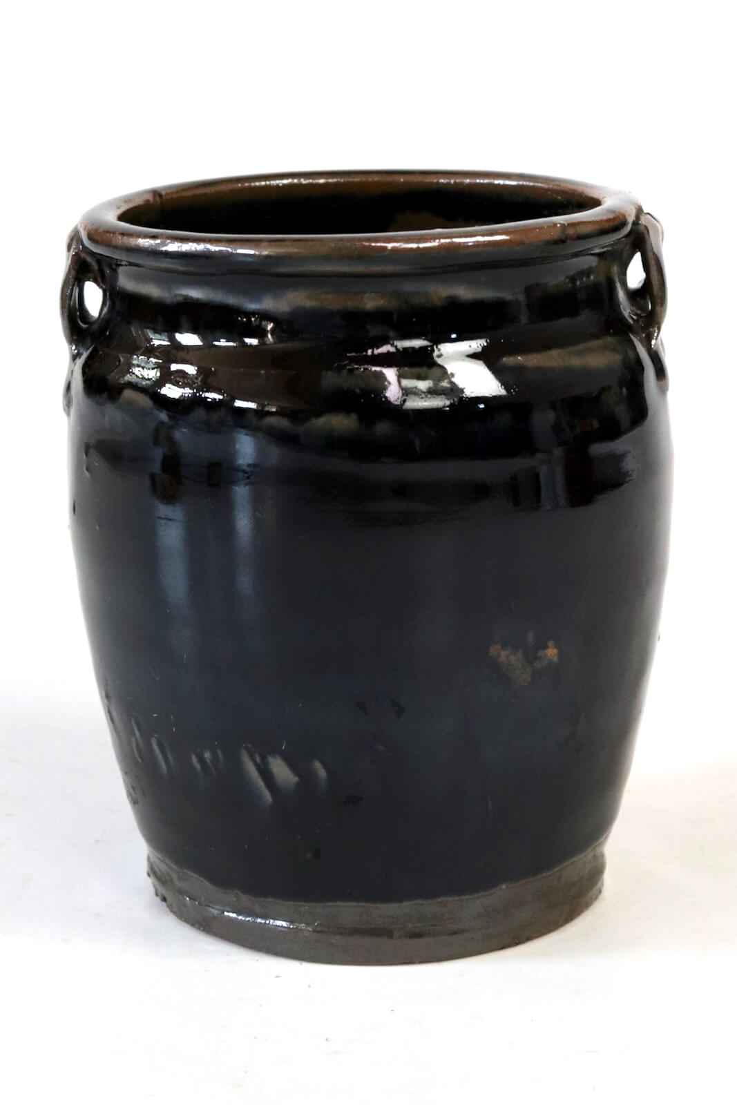 Flowerpot ceramic antique black, 15xø13