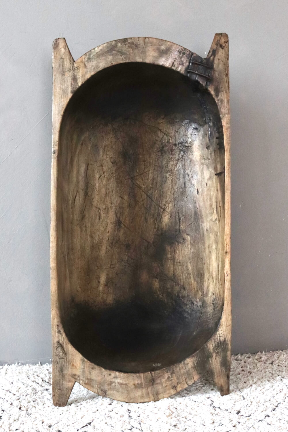 Old rustic wooden trough 16x90x44 Old rustic wooden trough 16x90x44