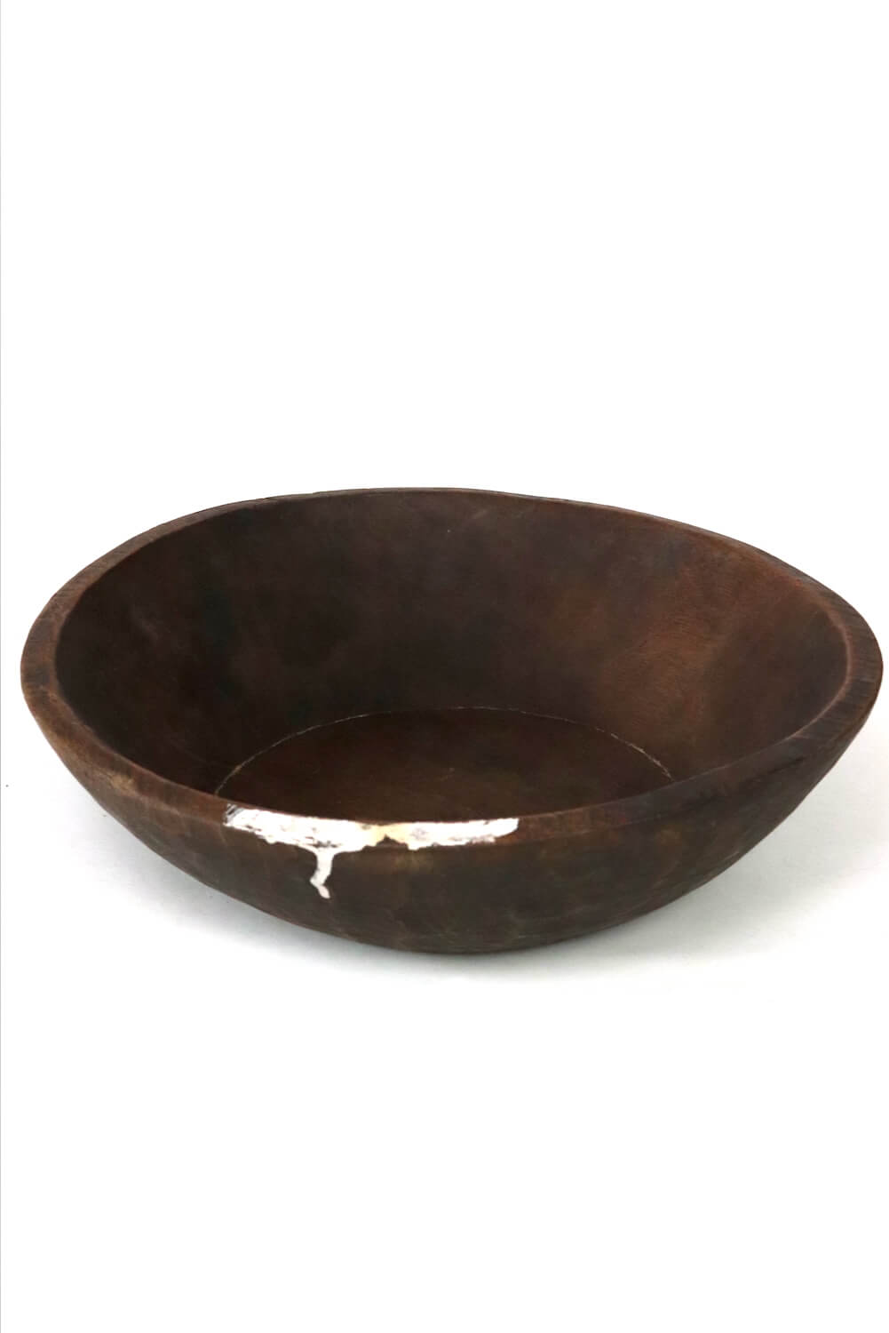 Derbe Holzschale antik, Ø 36 cm  