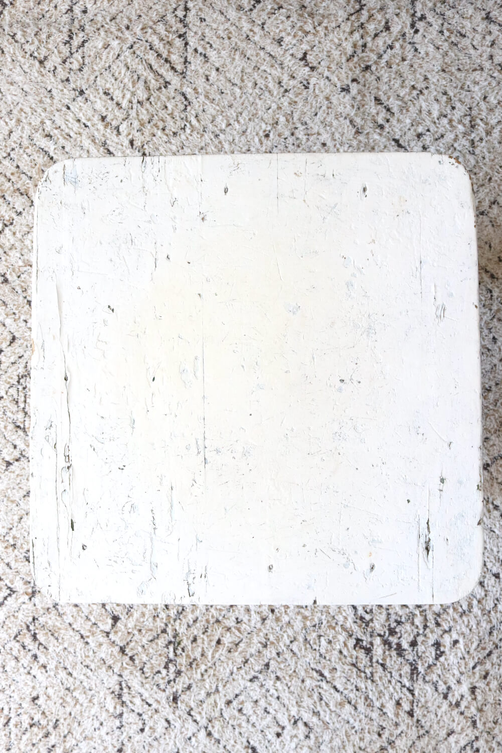 Shabby stool white