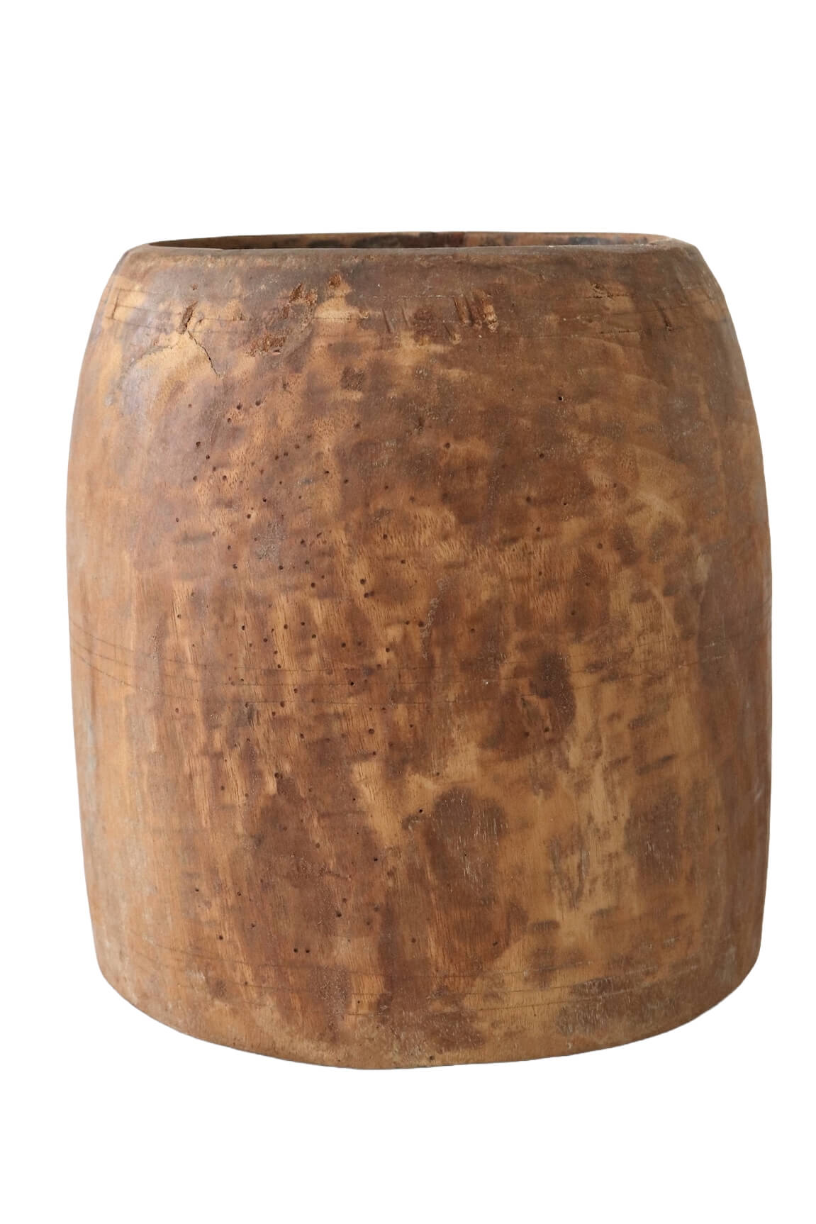 Old wooden pot from Nepal