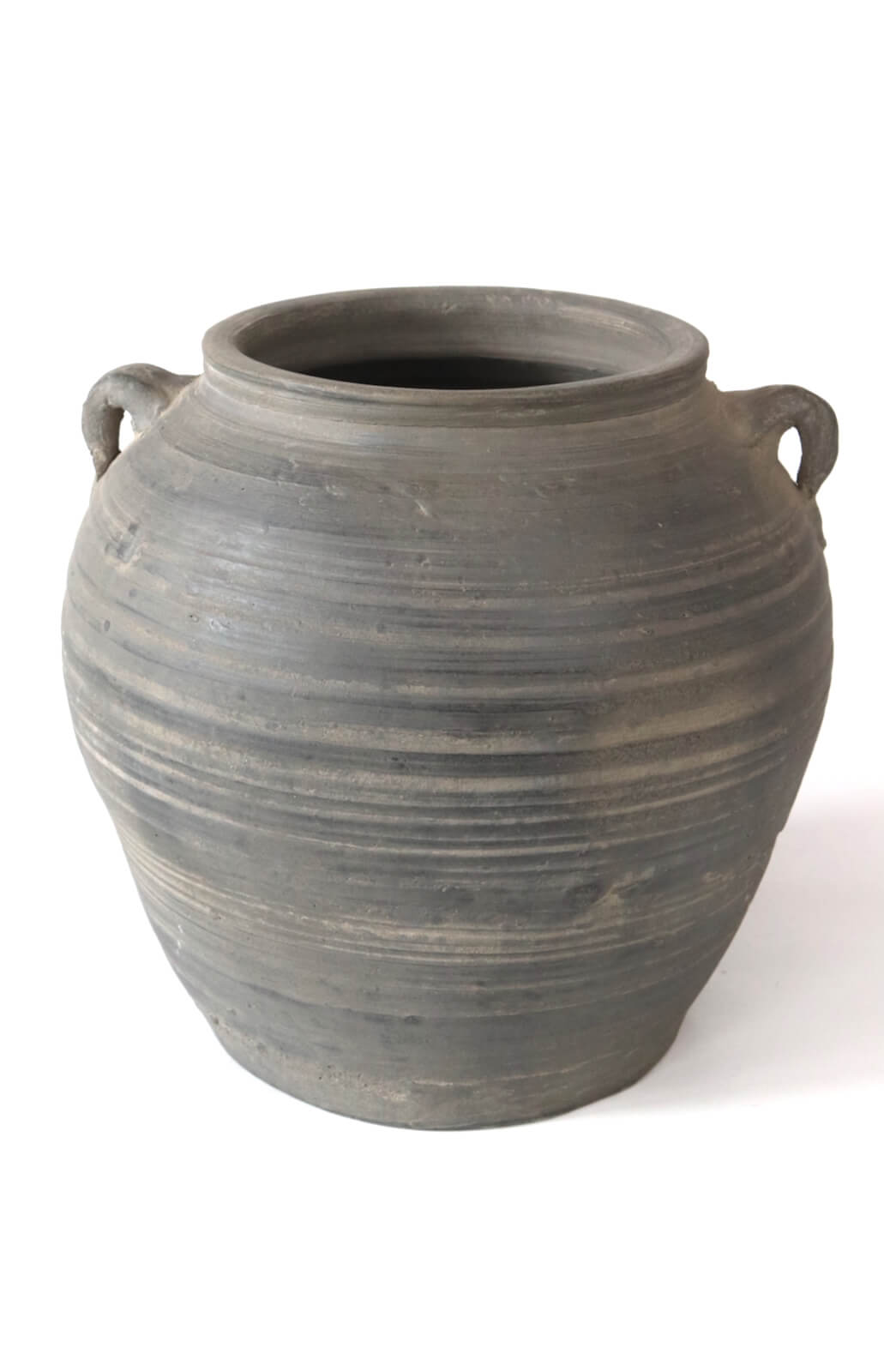 Grauer Ton Topf antik, China 21xø21