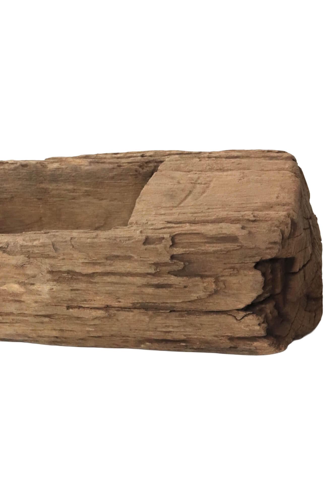 Holztrog rustikal antik, 11x41x15