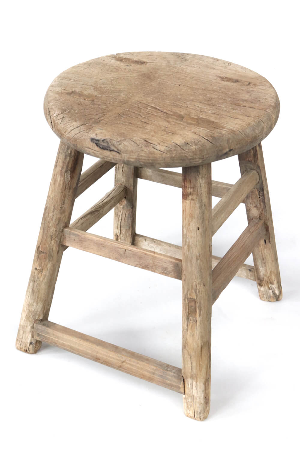 Round Chinese wooden stool