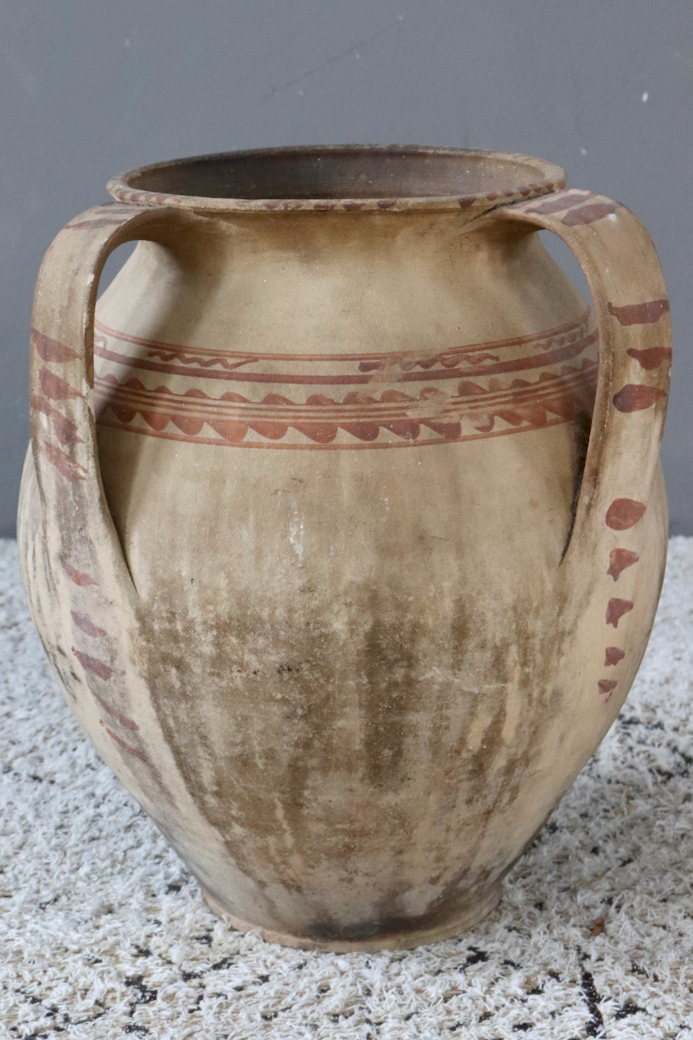 Antique terracotta jar