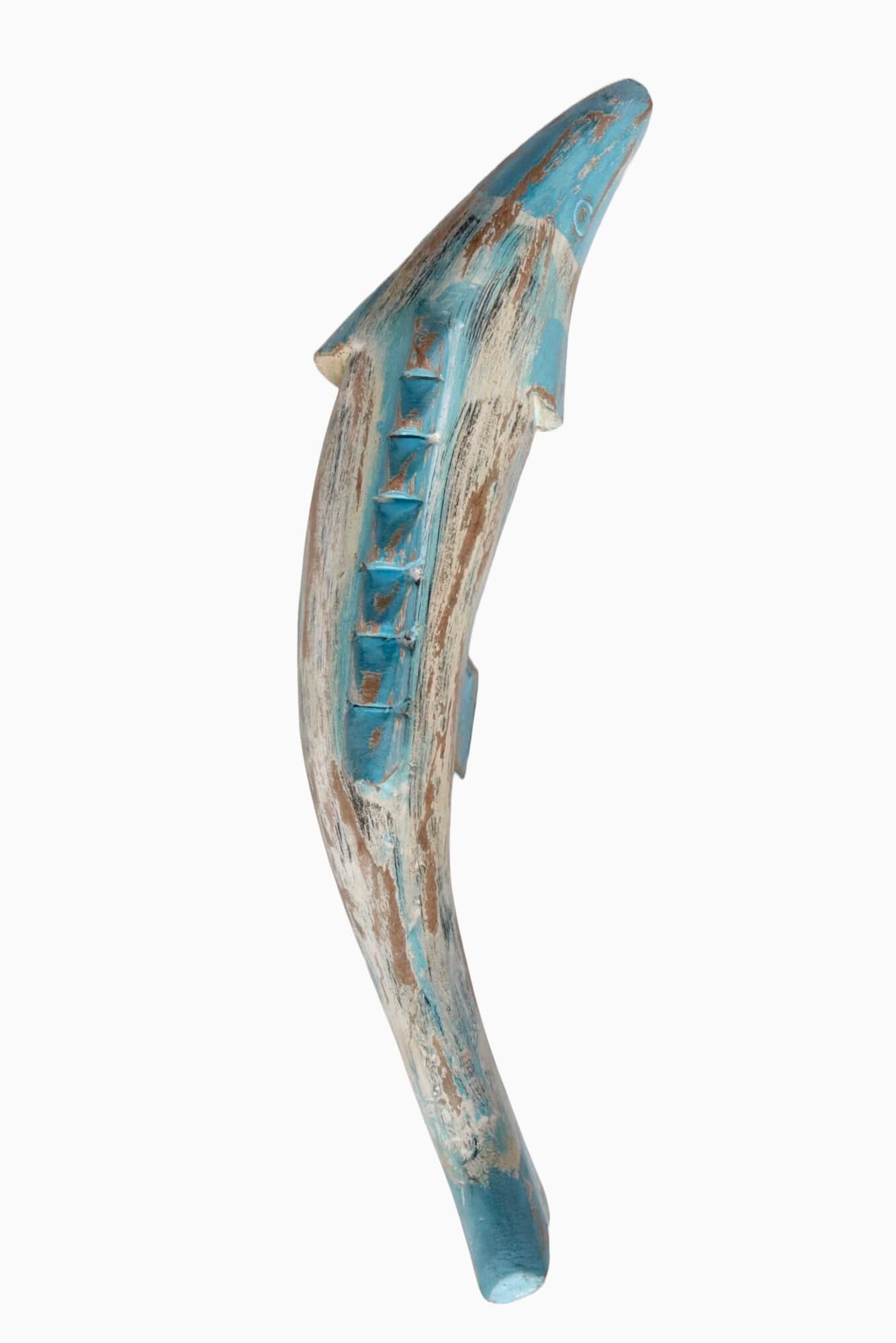 Großer Holzfisch handgeschnitzt 45x15