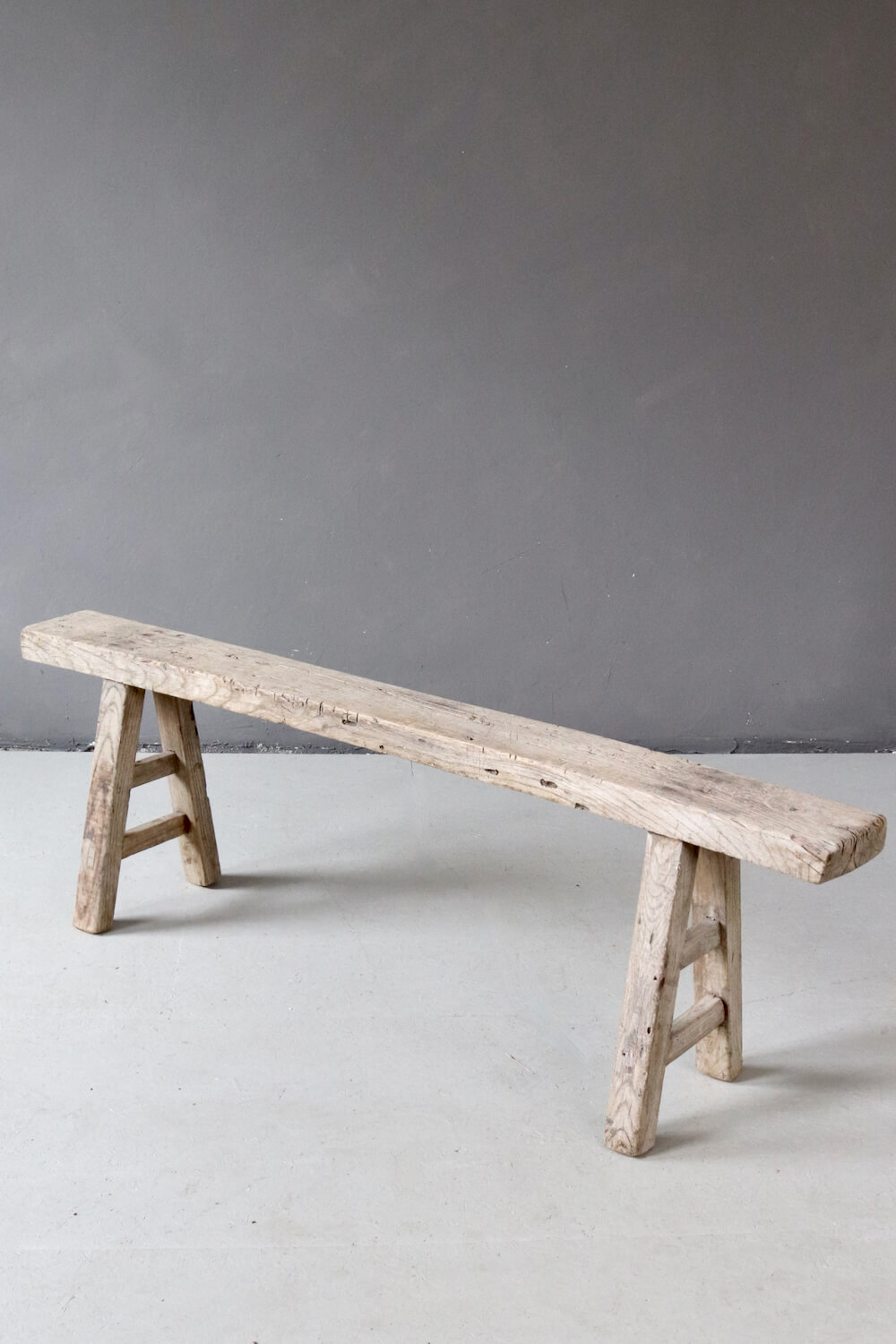 Rustic wooden bench China  153 cm