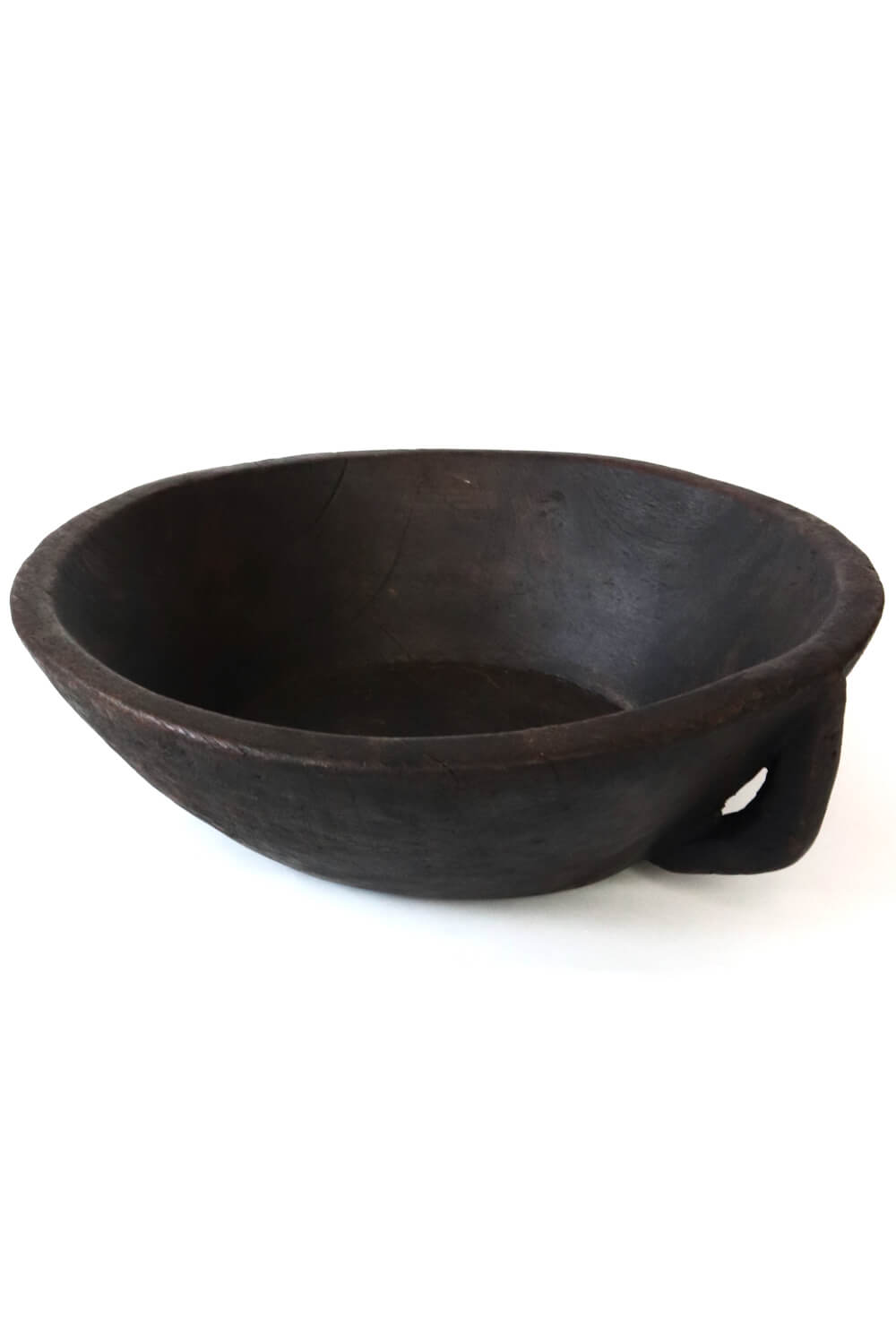 Gurage wooden bowl with handle 