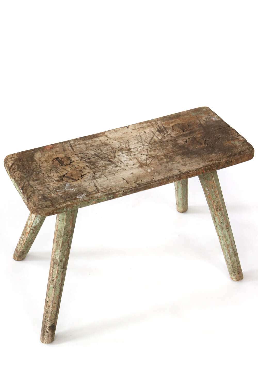 Old wooden stool rustic