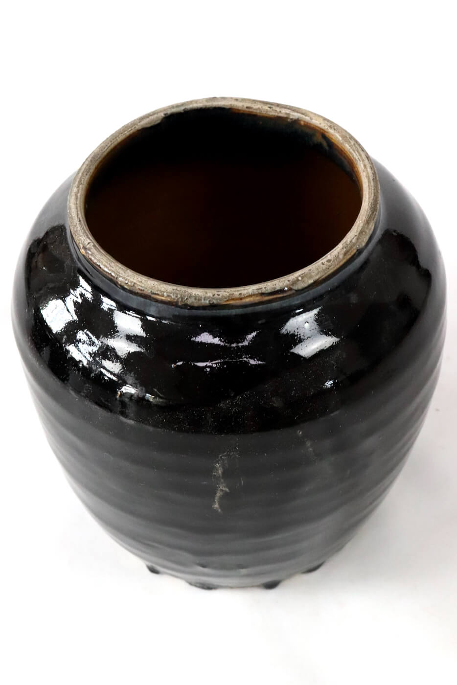 Alte Keramikvase China, 22xØ22