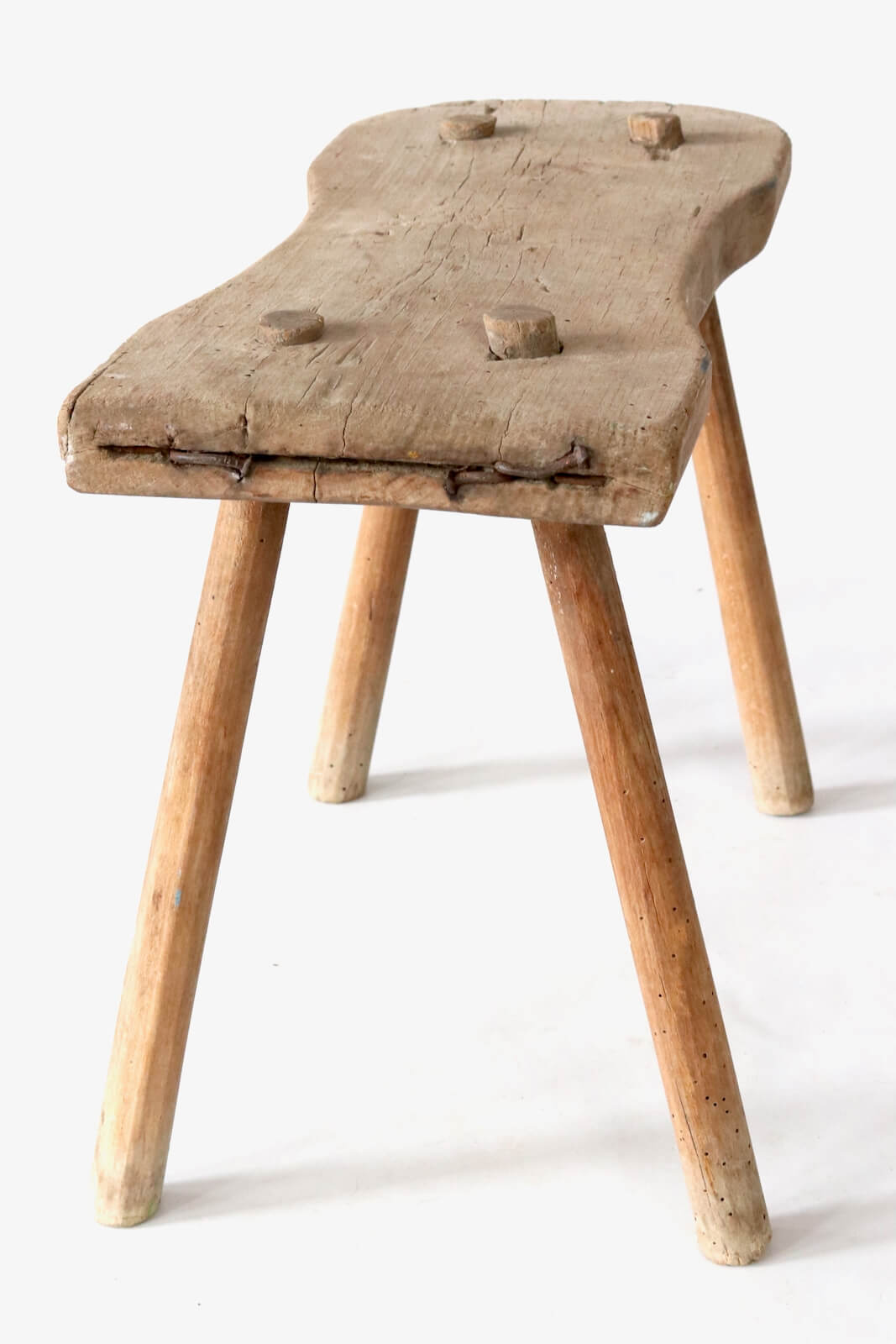 Old wooden stool rustic