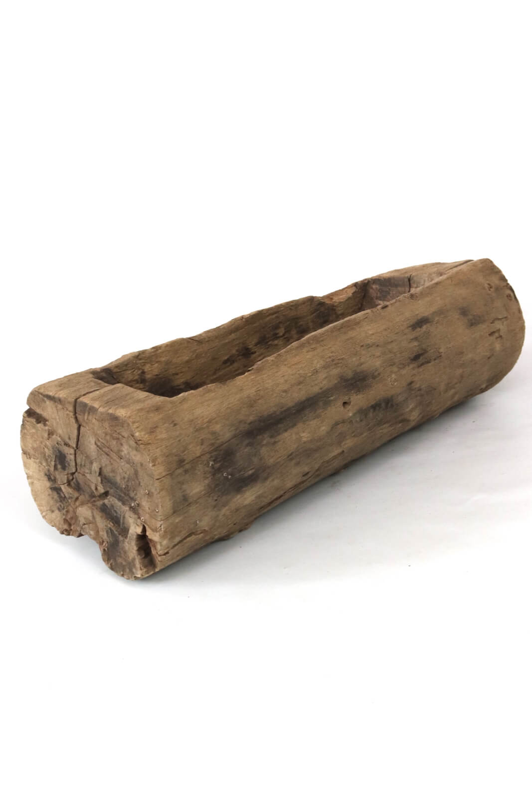 Holztrog rustikal antik, 13x42x16