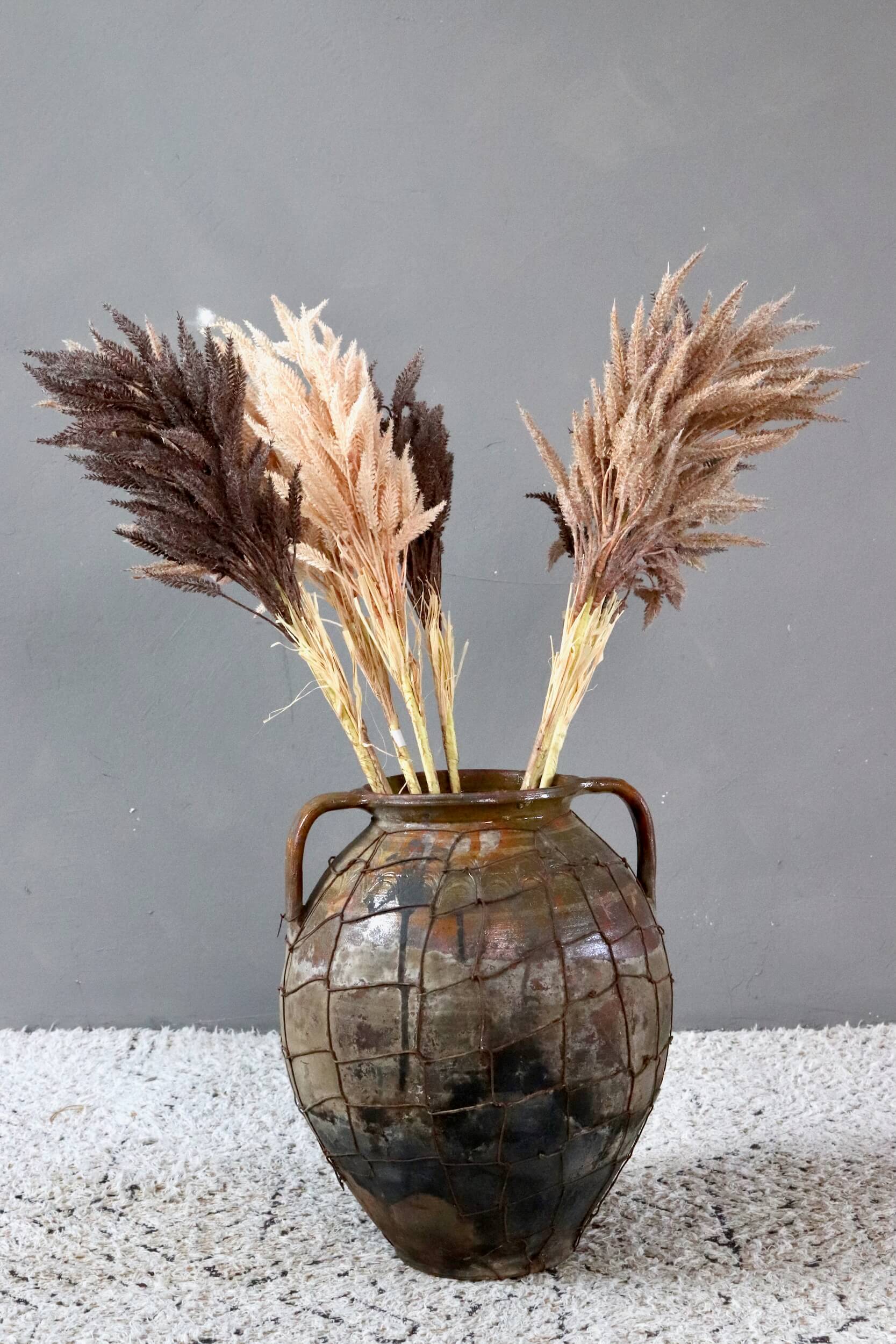 Kunstblumen Set Schilf