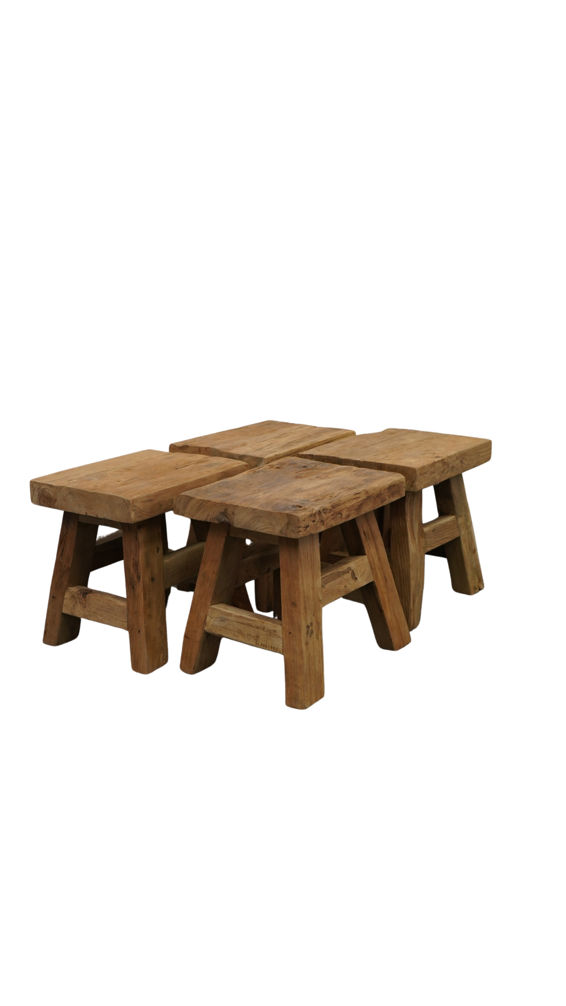 Teakholz-Hocker