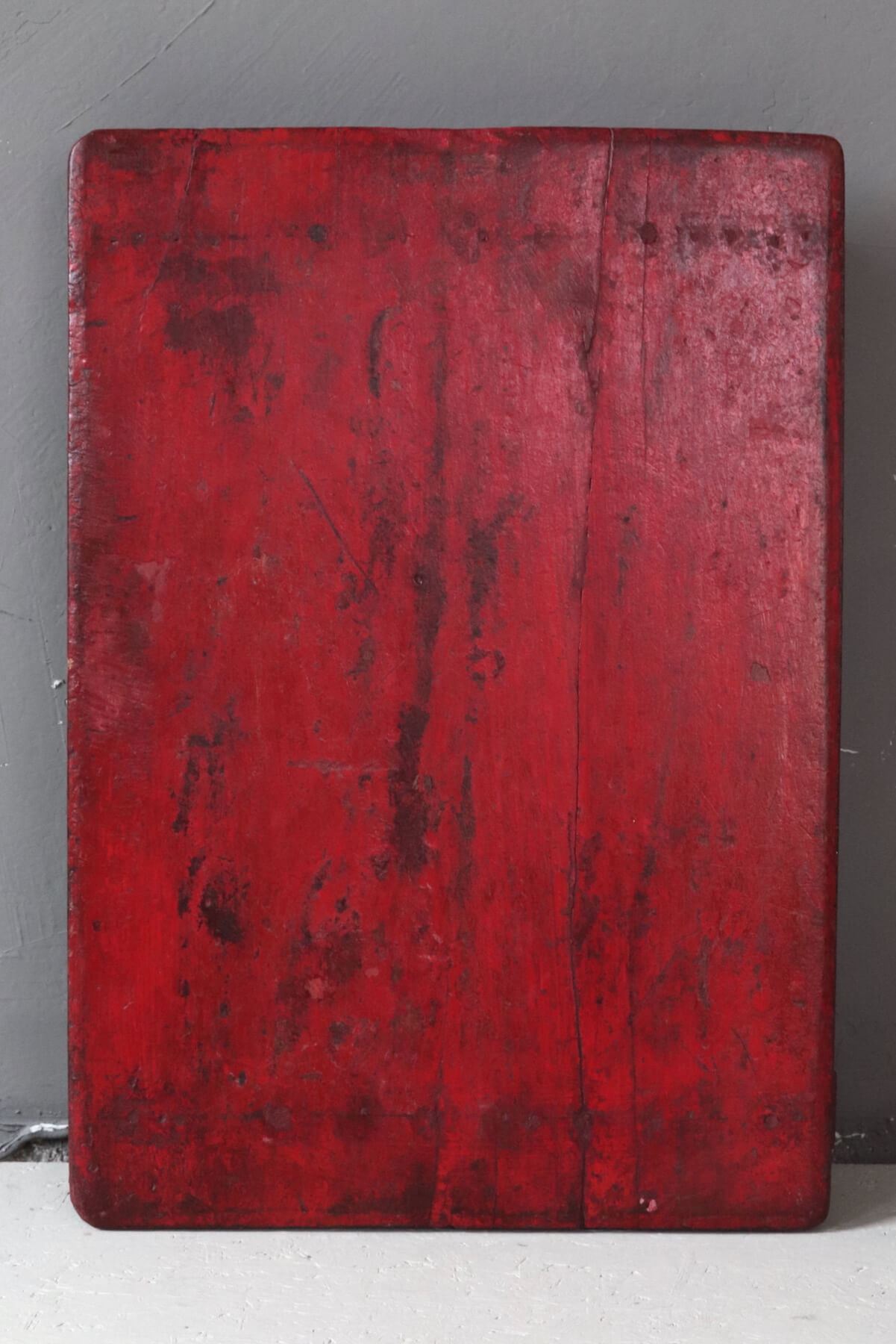Green wooden tray, 56x39