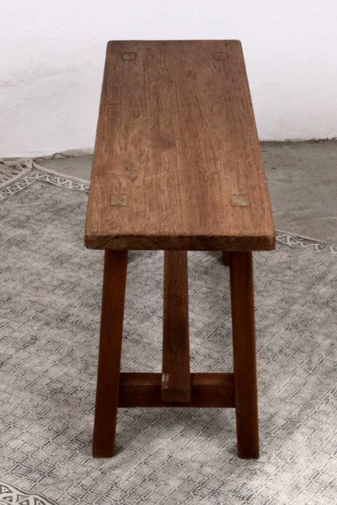 back Kleine Holzbank aus Teakholz, 100 cm