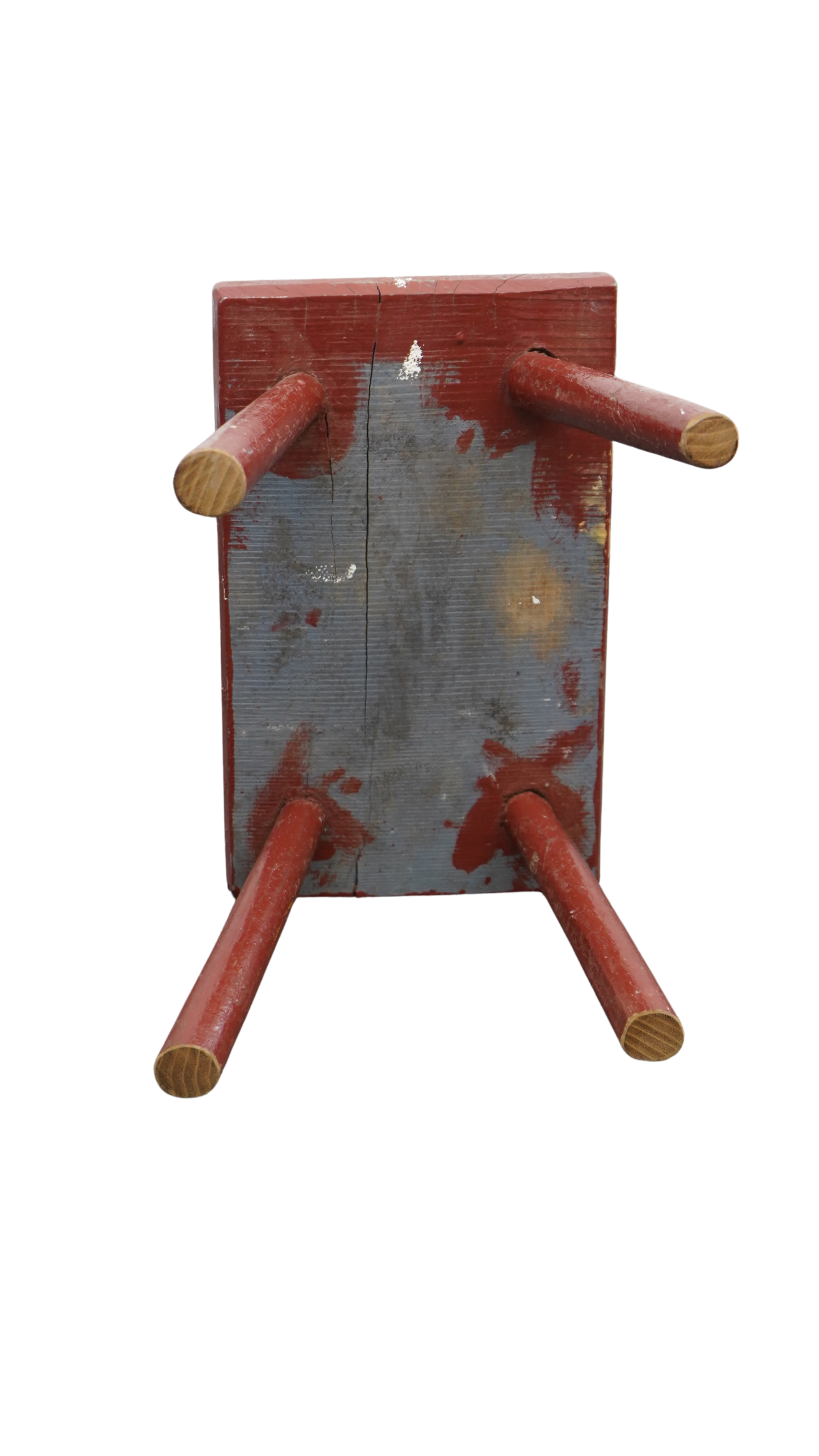 antiker Melkschemel - rot