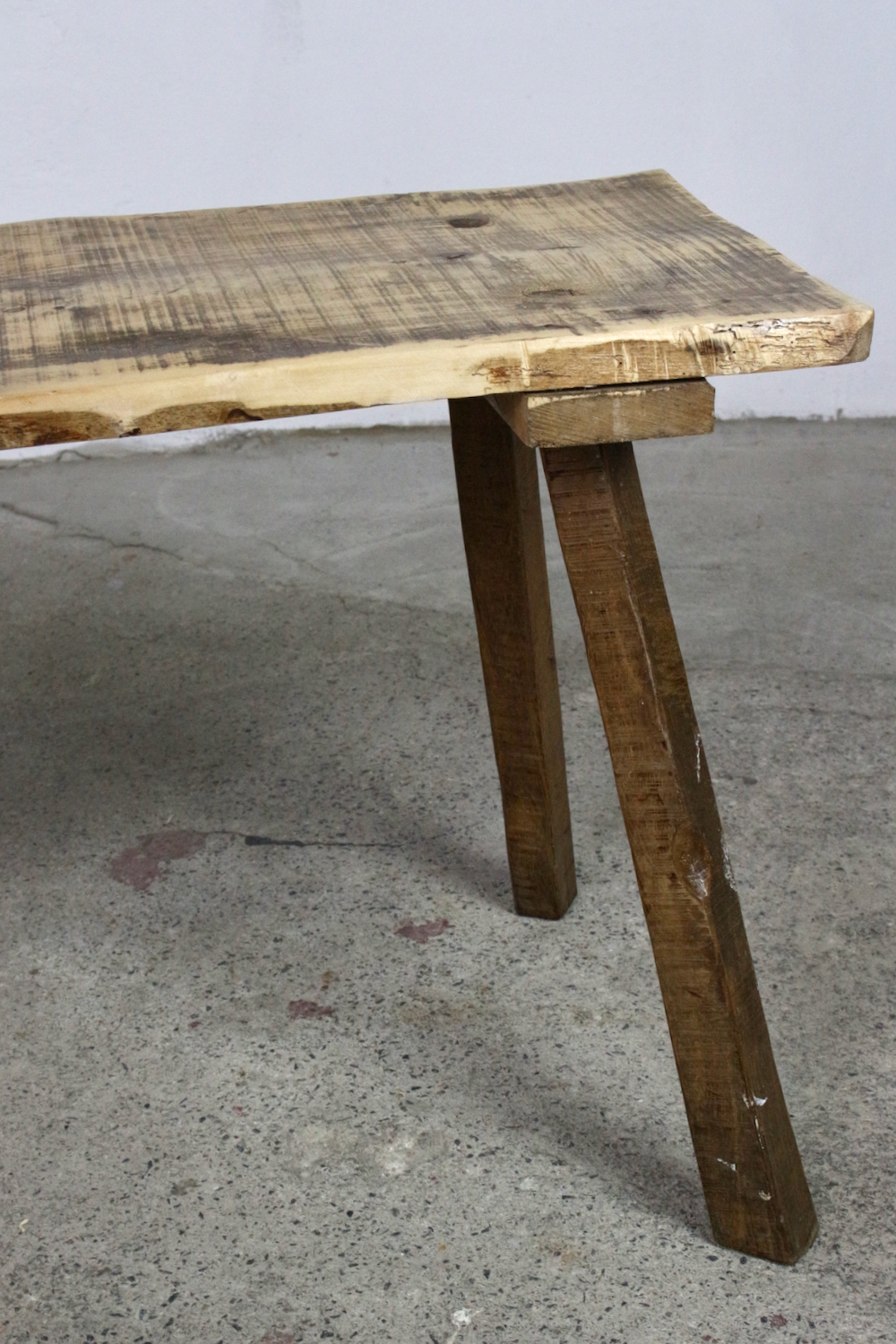 Bauernbank Tisch aus altem Holz, 119 cm Bauernbank Tisch aus altem Holz, 119 cm
