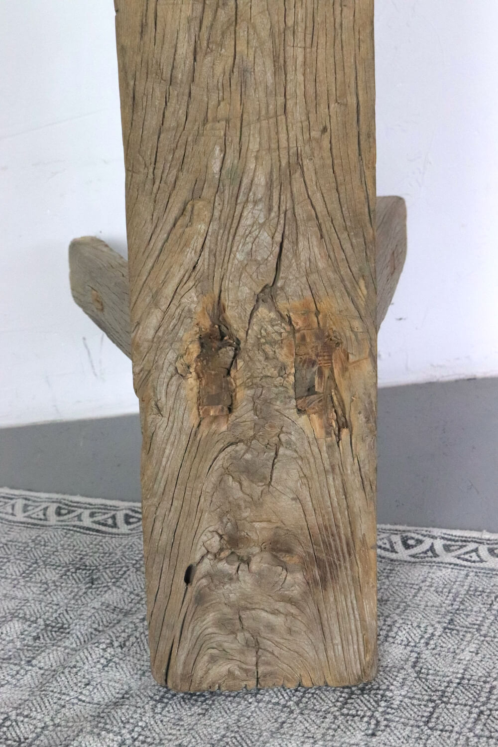 Schmale Holzbank antik China 124 cm