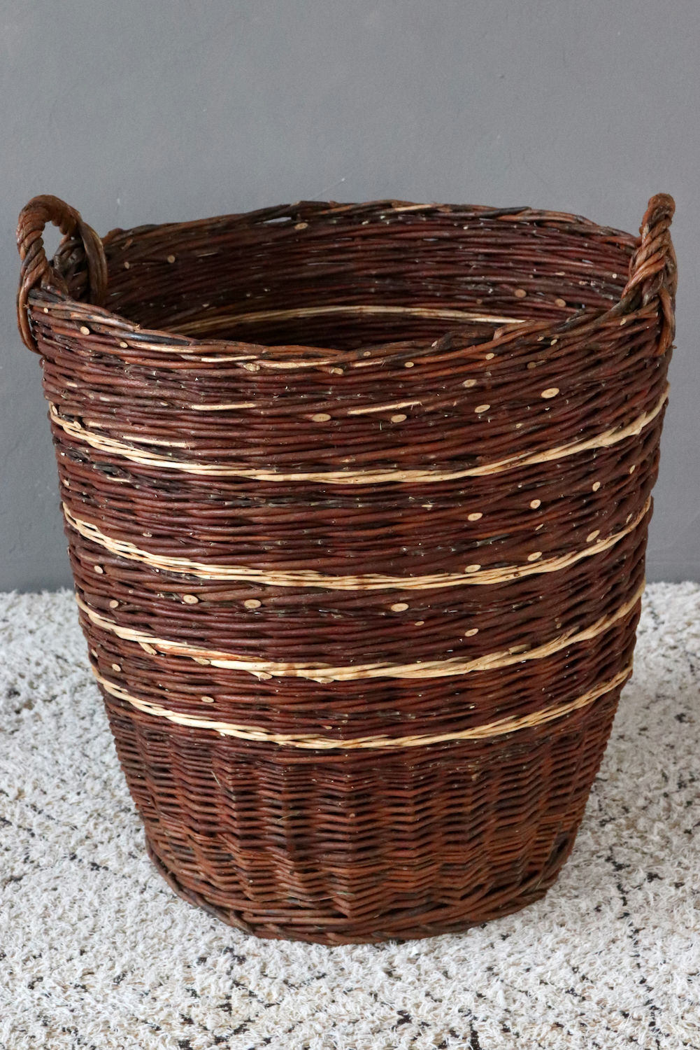 Vintage wicker basket