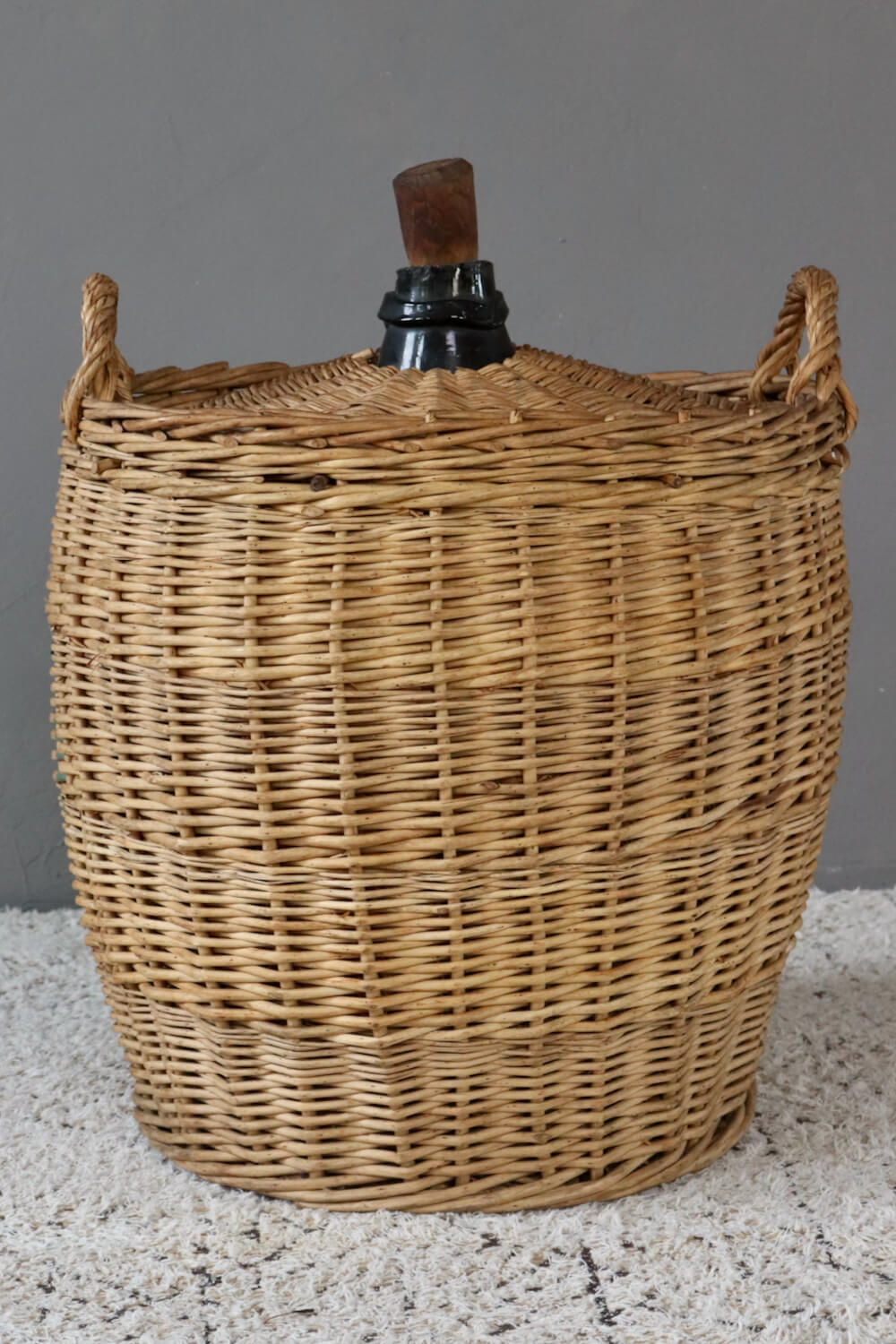 Vintage wicker bottle 50L